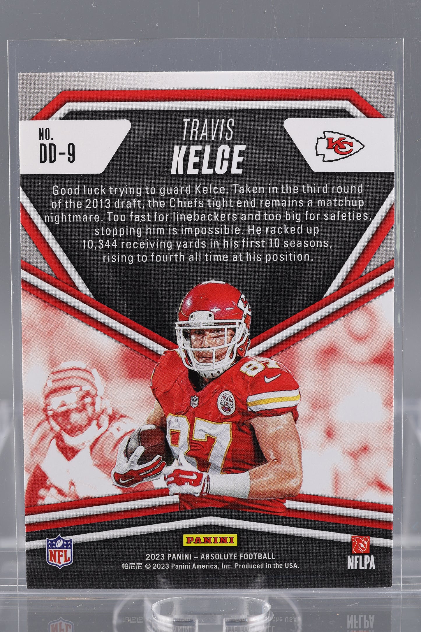 Travis Kelce 2023 Panini Absolute Draft Diamonds #DD-9 Kansas City Chiefs