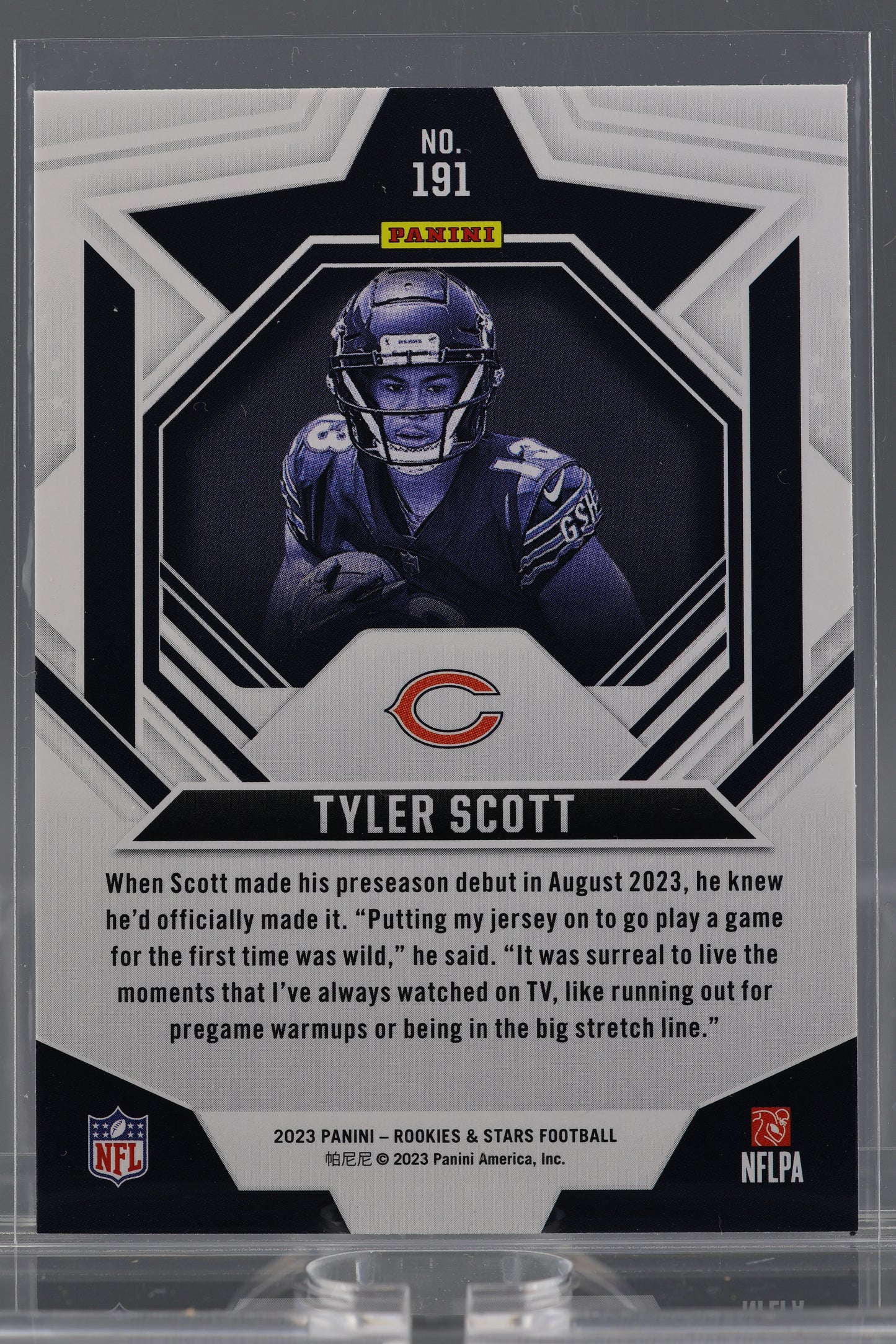Tyler Scott 2023 Panini Rookies & Stars Green #191 Rookie Card RC Chicago Bears