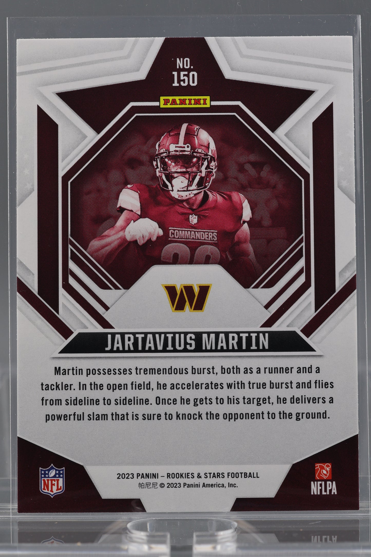 Jartavius Martin 2023 Panini Rookies & Stars Green #150 Rookie Card RC Washington Commanders