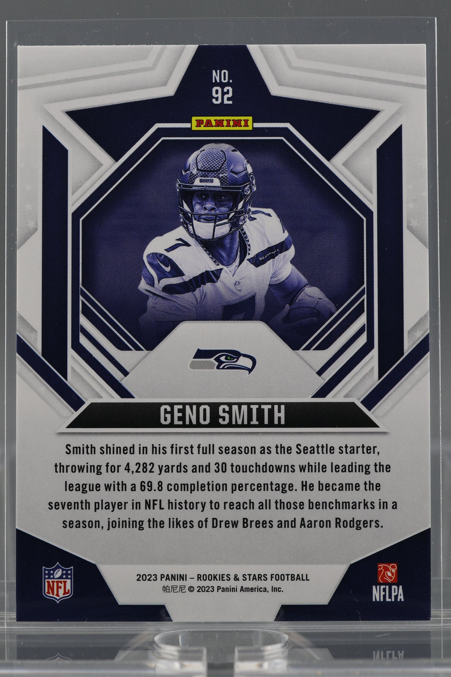 Geno Smith 2023 Panini Rookies & Stars Green #92 Seattle Seahawks