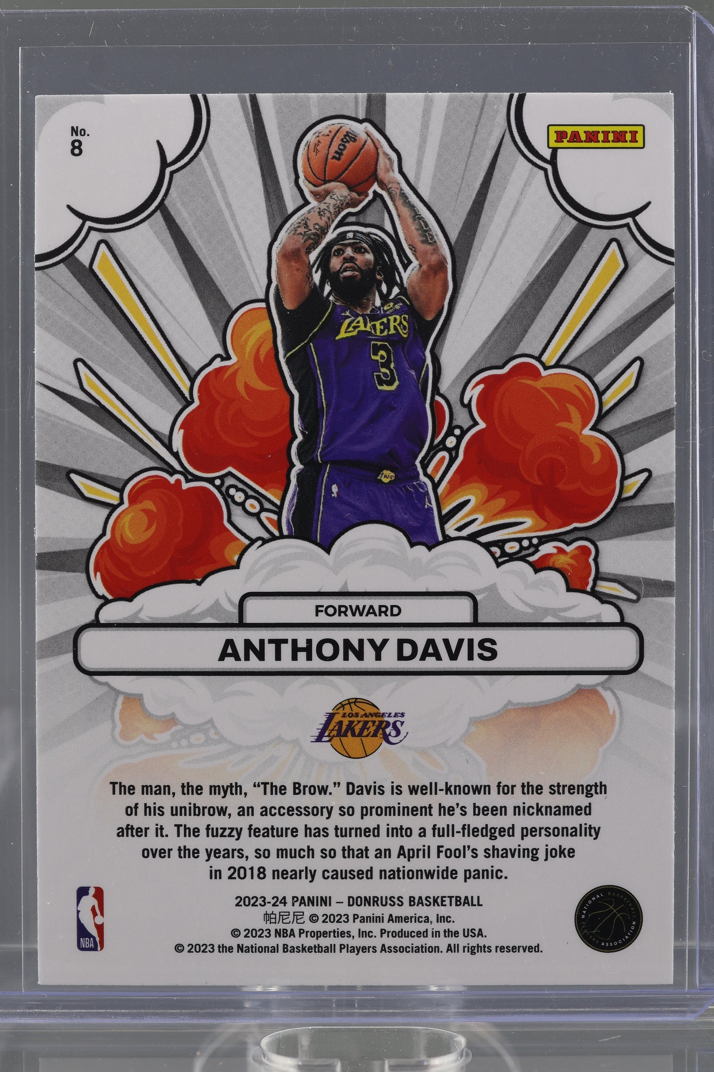 Anthony Davis 2023 Donruss Bomb Squad #8 Los Angeles Lakers