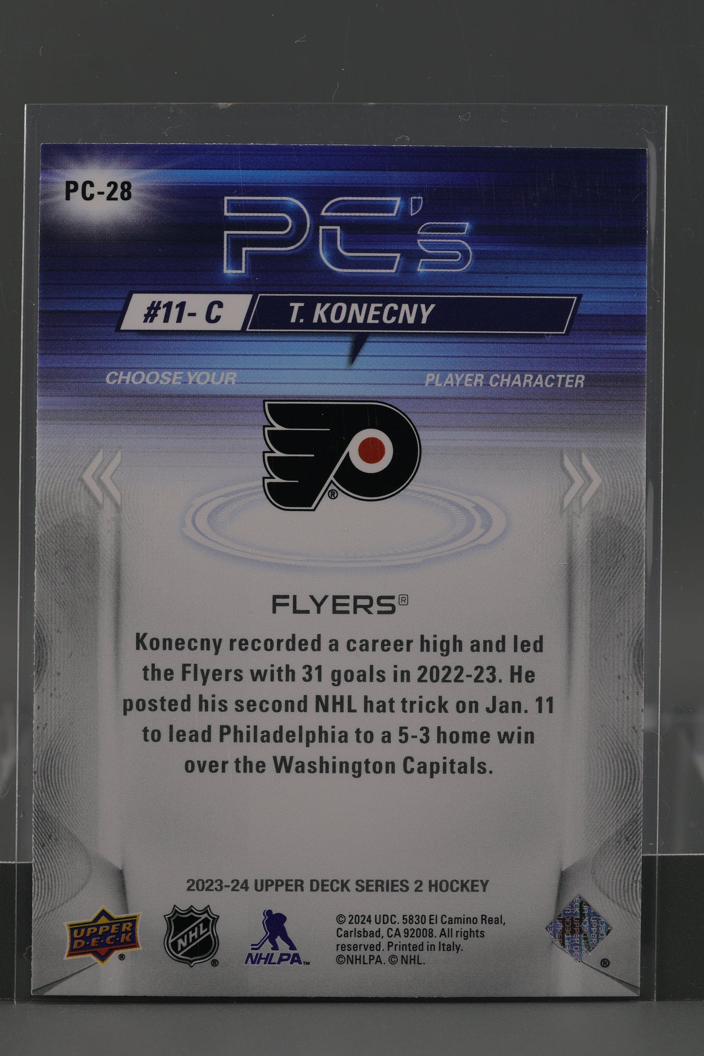 Travis Konecny 2023 Upper Deck PC's Series Two #PC-28 Philadelphia Flyers