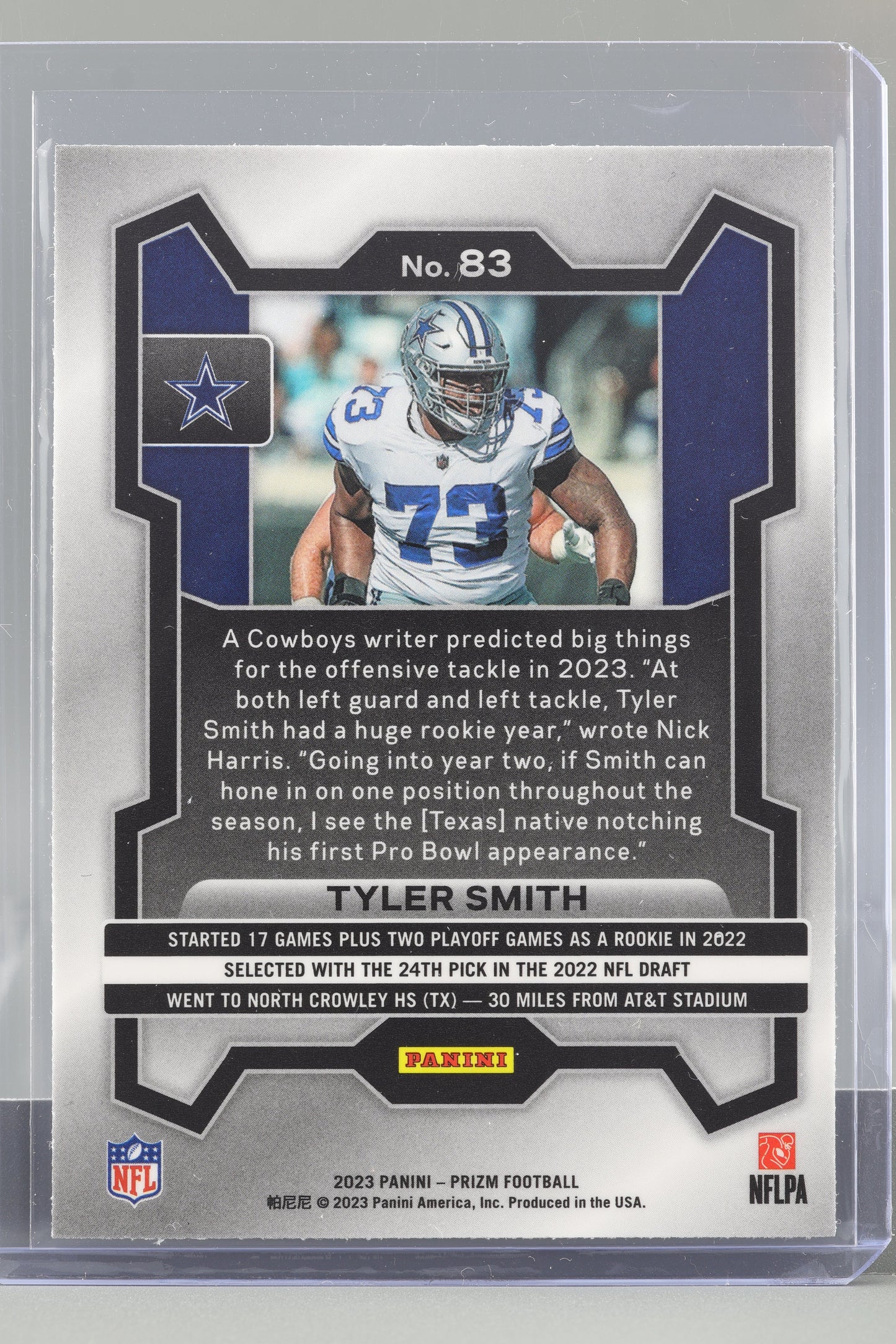 Tyler Smith 2023 Panini Prizm #83 Dallas Cowboys