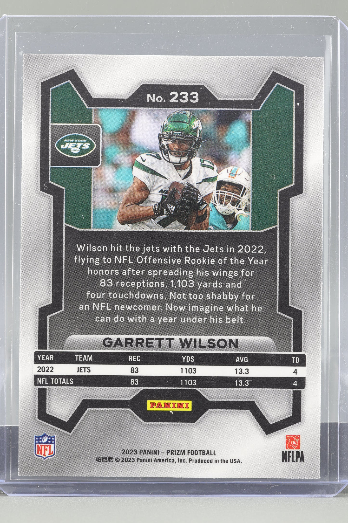 Garrett Wilson 2023 Panini Prizm #233 New York Jets
