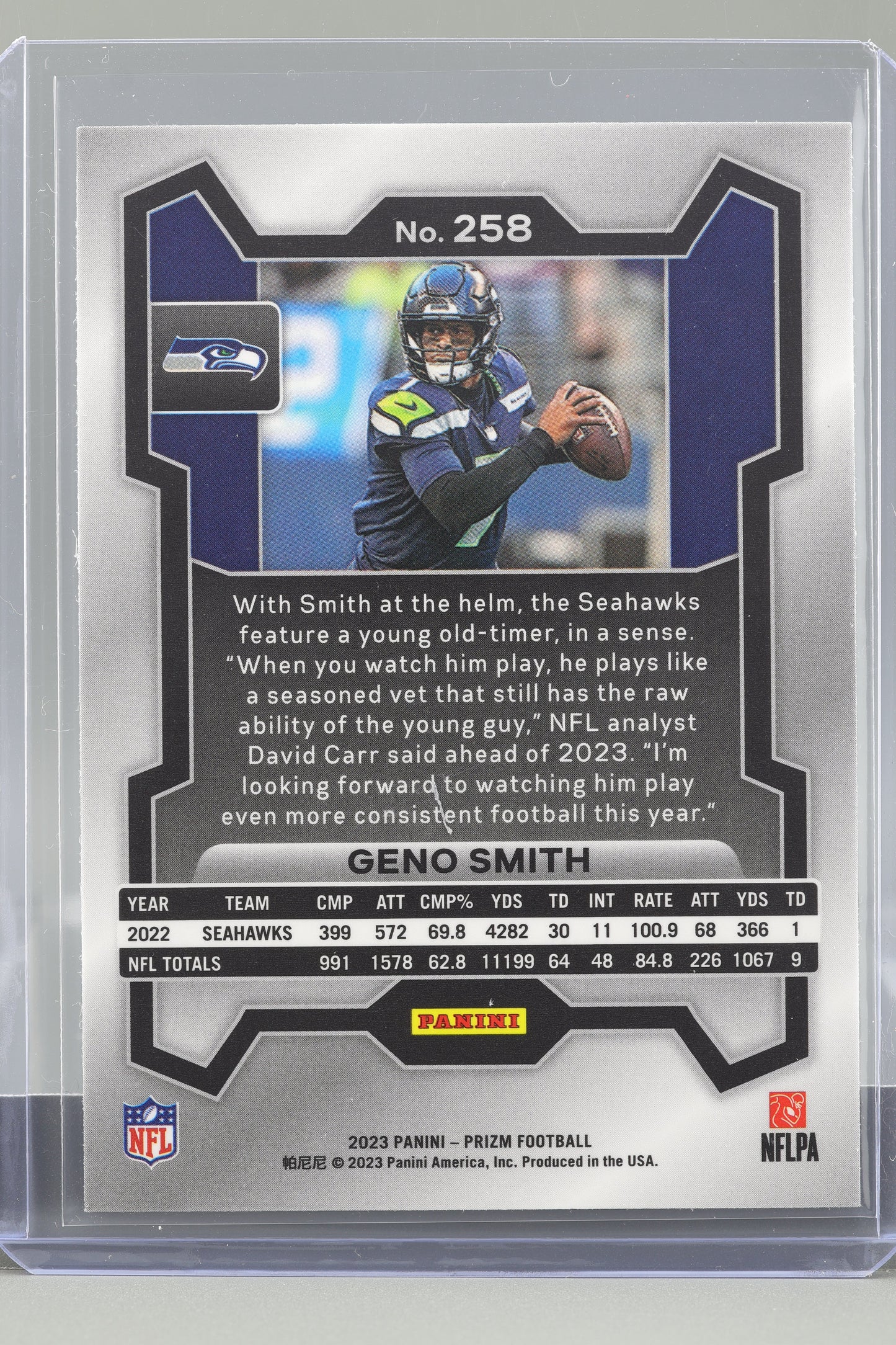 Geno Smith 2023 Panini Prizm #258 Seattle Seahawks