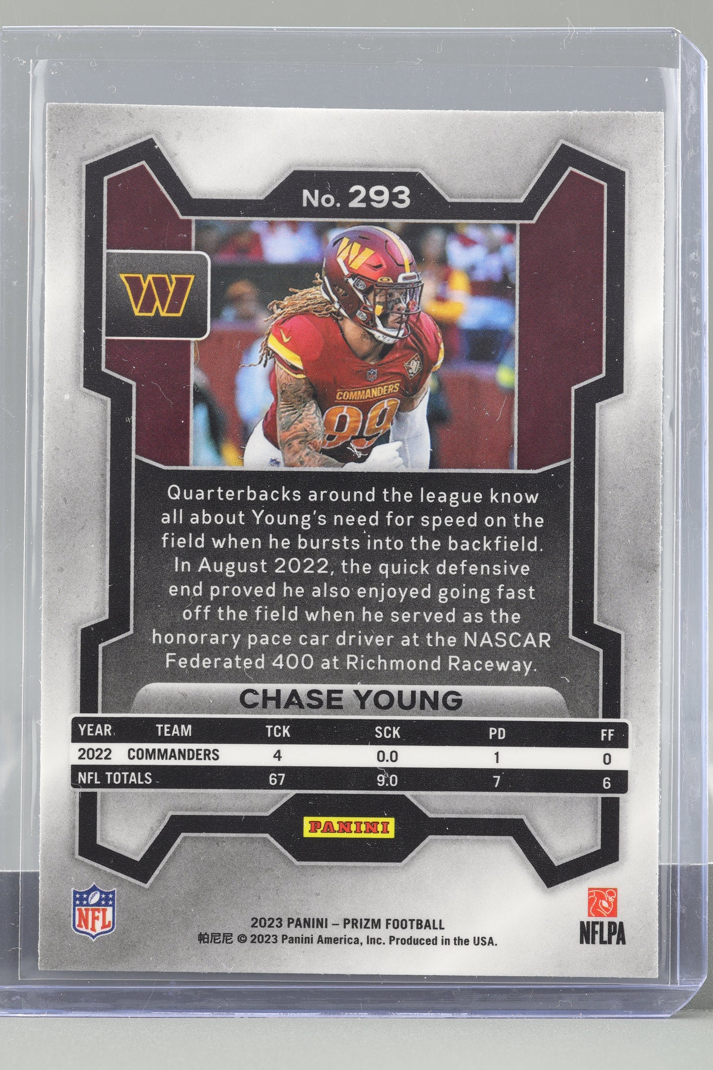 Chase Young 2023 Panini Prizm #293 Washington Commanders