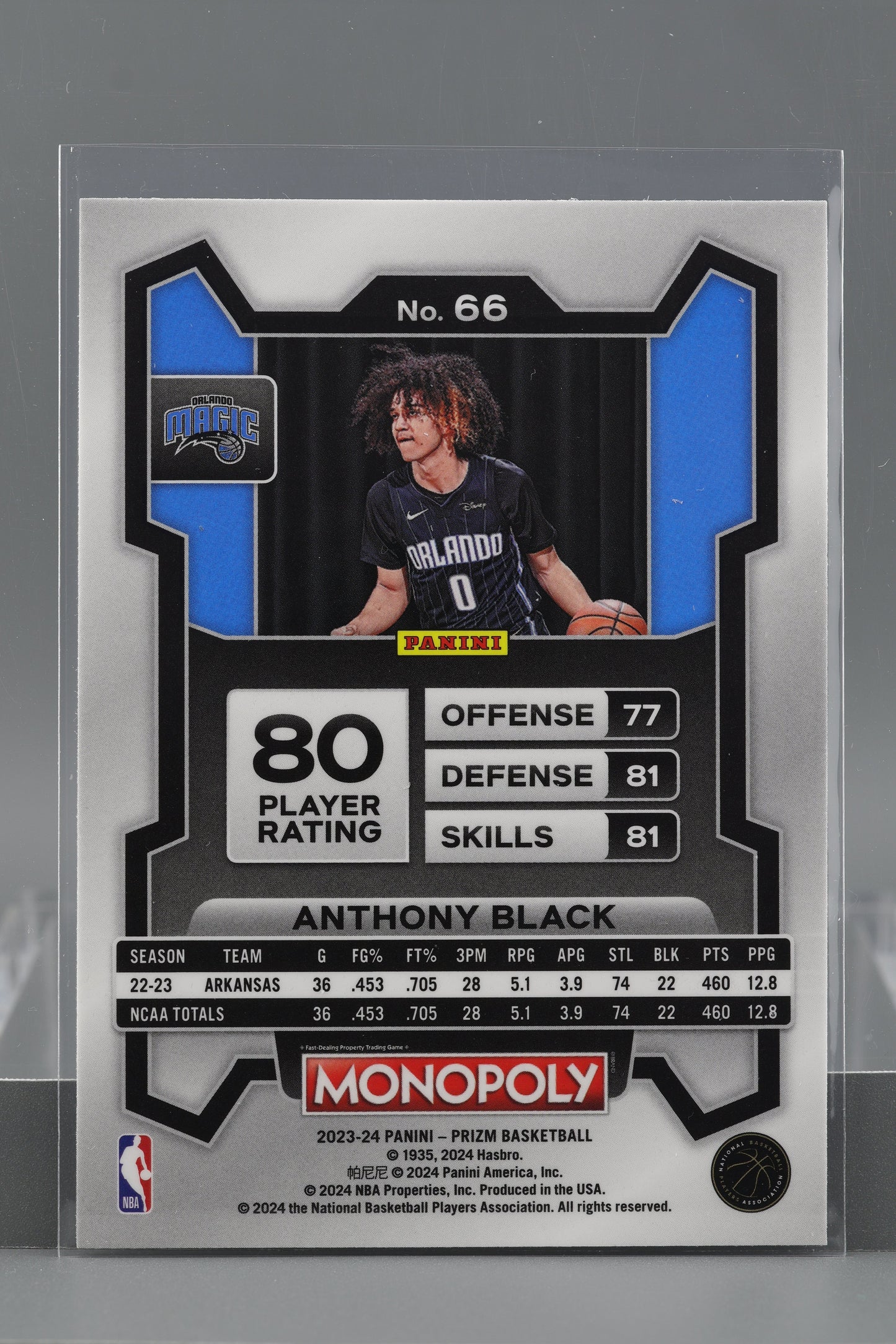 Anthony Black 2023-24 Panini Prizm Monopoly #66 Orlando Magic