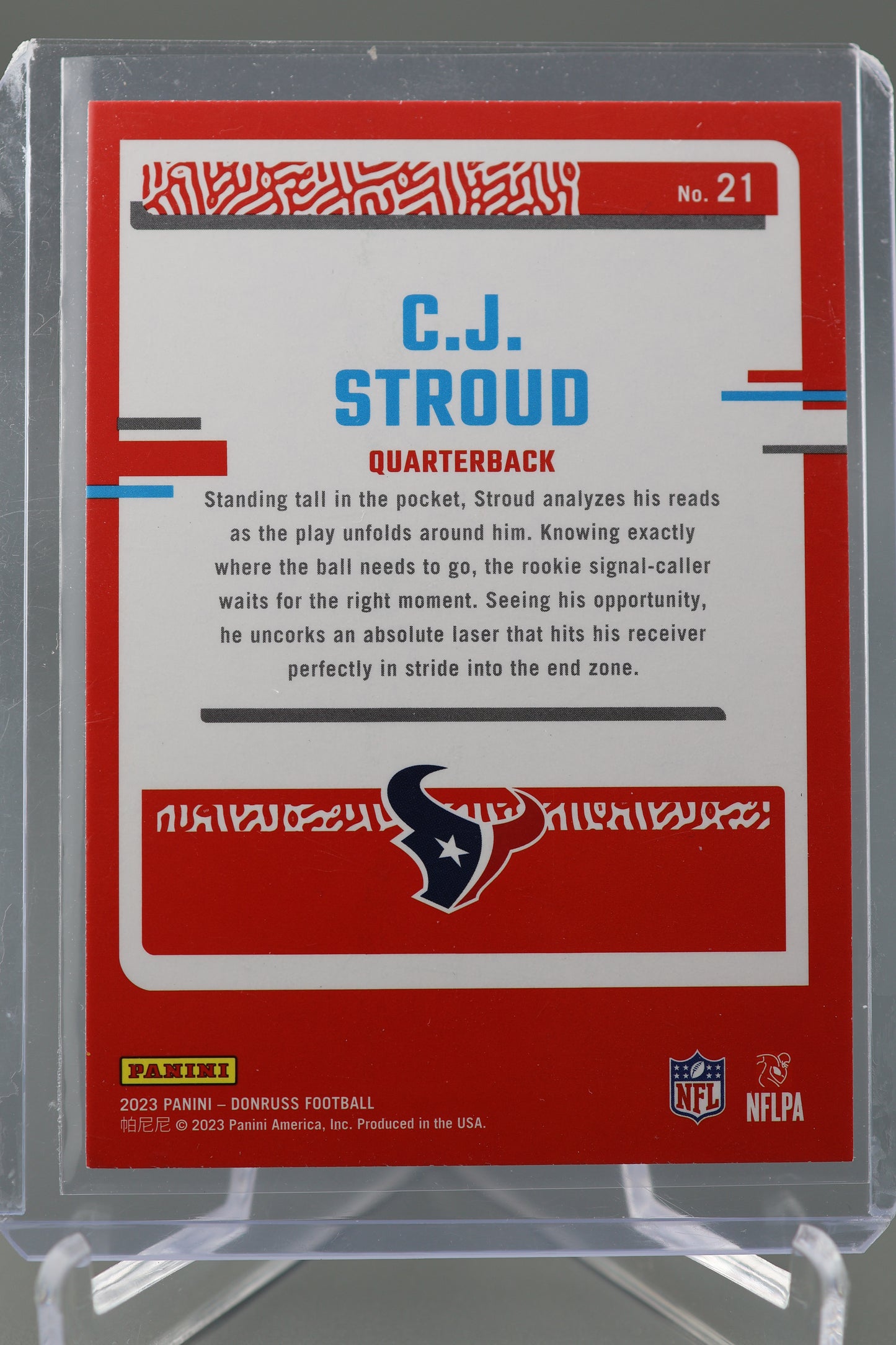 CJ Stroud 2023 Donruss #21 The Rookies RC Rookie Card Houston Texans
