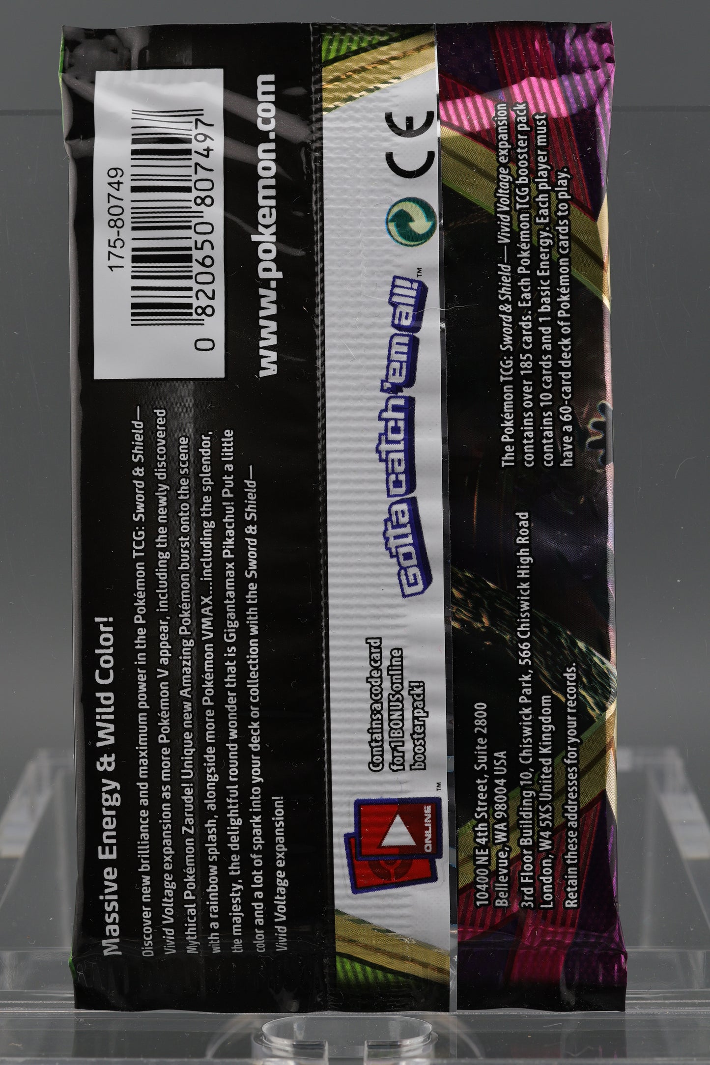 Sword & Shield Vivid Voltage 2020 Single Booster Pack