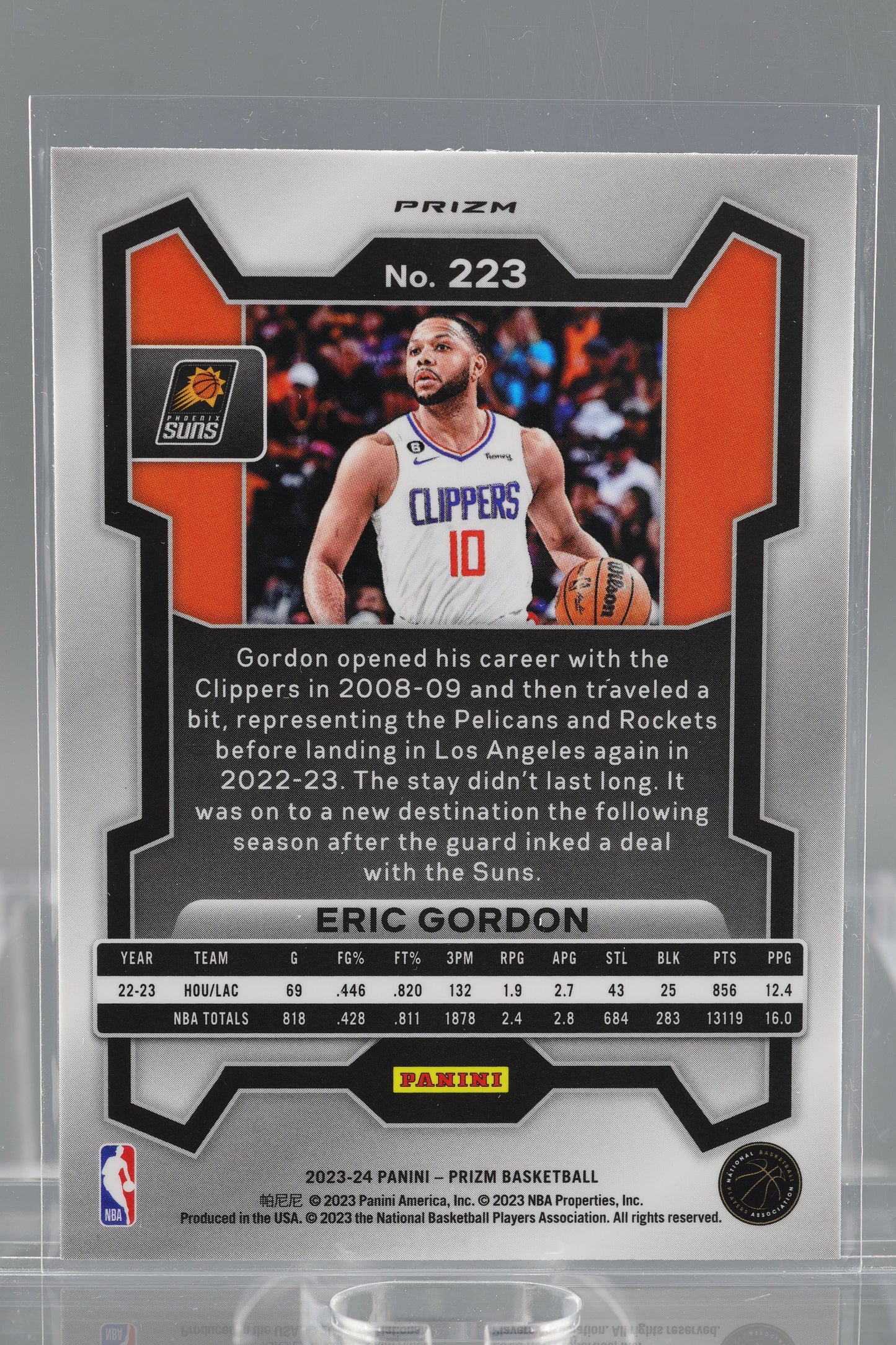 Eric Gordon 2023-24 Panini Prizm Cracked Ice #223 Phoenix Suns