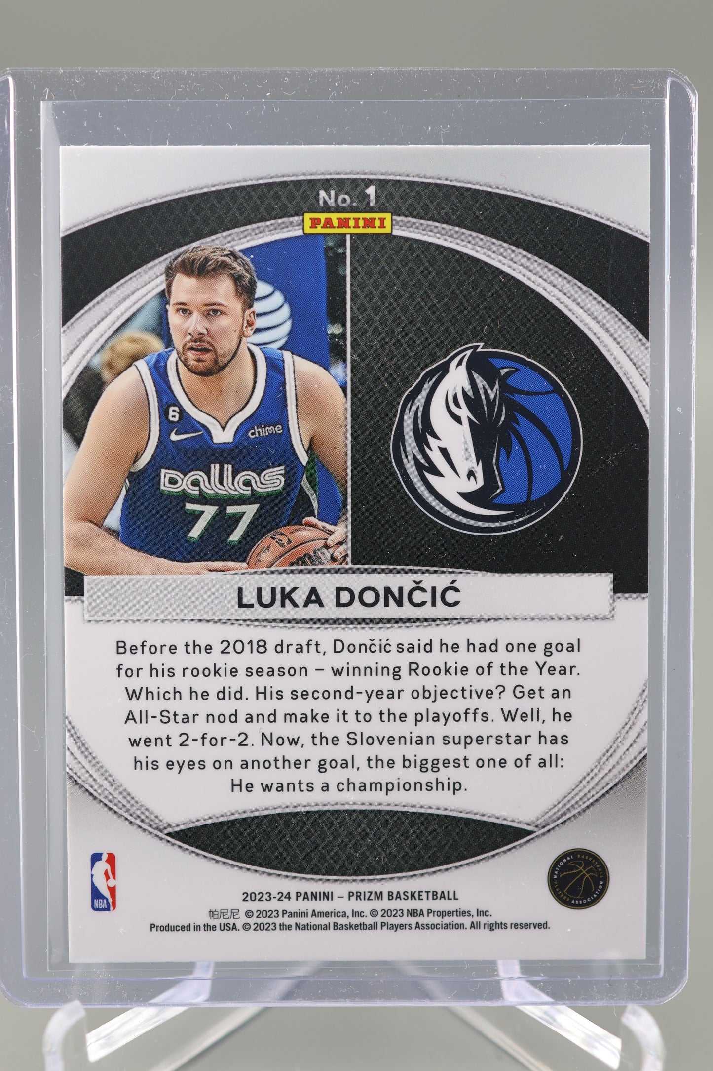 Luka Doncic 2023-24 Prizm #1 Global Reach Dallas Mavericks