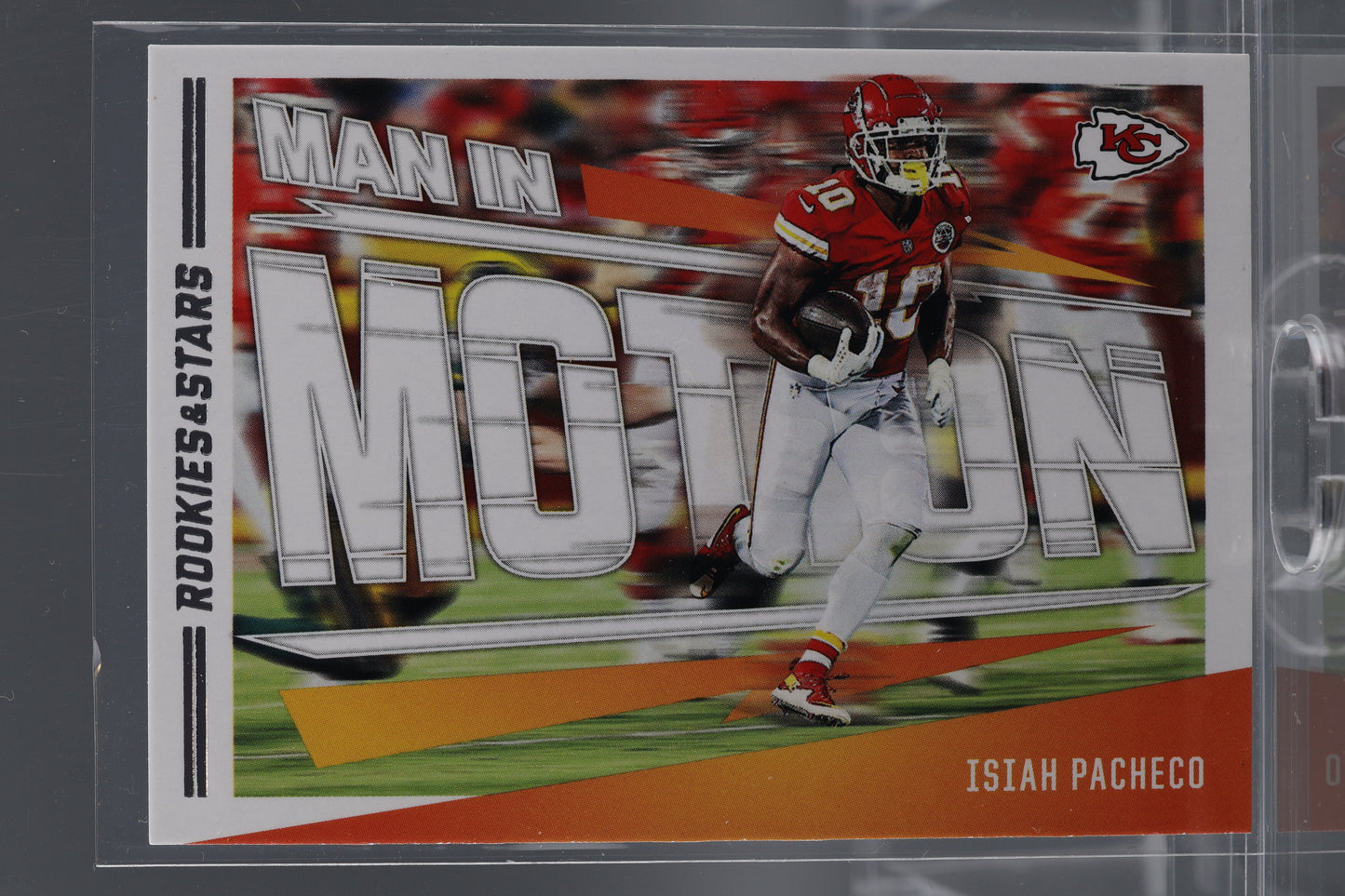 Isiah Pacheco 2023 Panini Rookies & Stars Man In Motion  #MM-12        Kansas City Chiefs