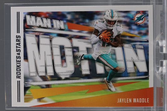 Jaylen Waddle 2023 Panini Rookies & Stars Man In Motion  #MM-16        Miami Dolphins