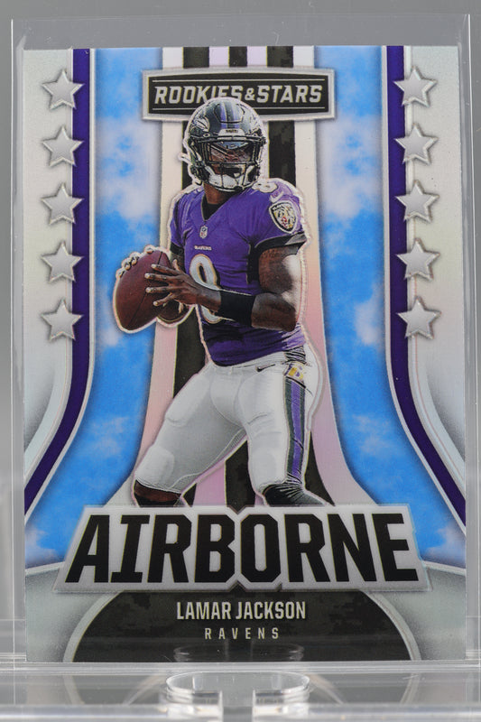 Lamar Jackson 2023 Panini Rookies & Stars Airborne  #AI-3    Baltimore Ravens