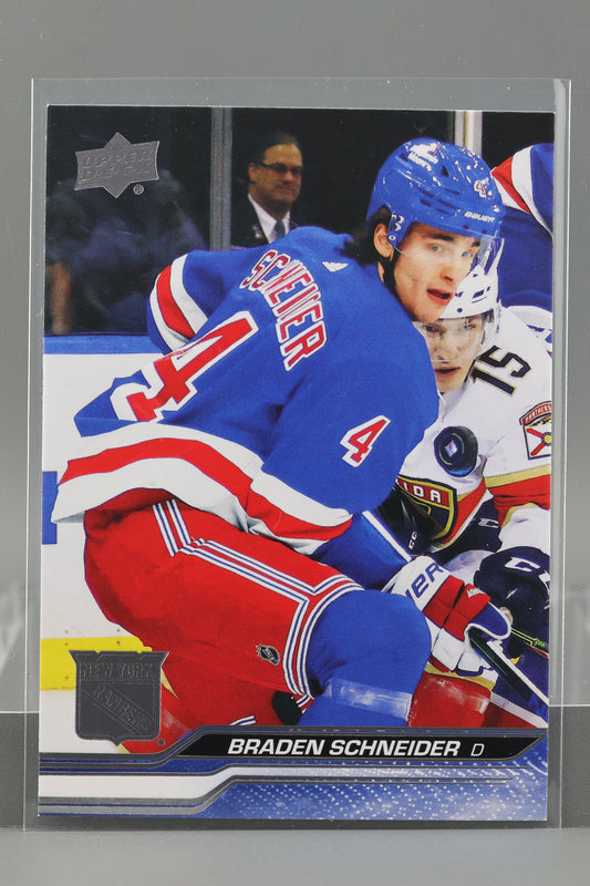 Braden Schneider 2023 Upper Deck Series Two #372        New York Rangers