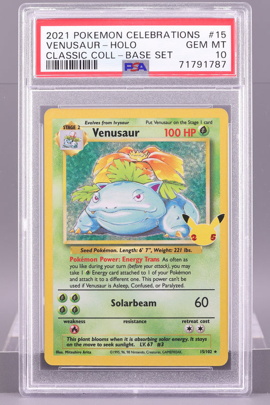 Venusaur 2021 Celebrations  #15/102 PSA 10
