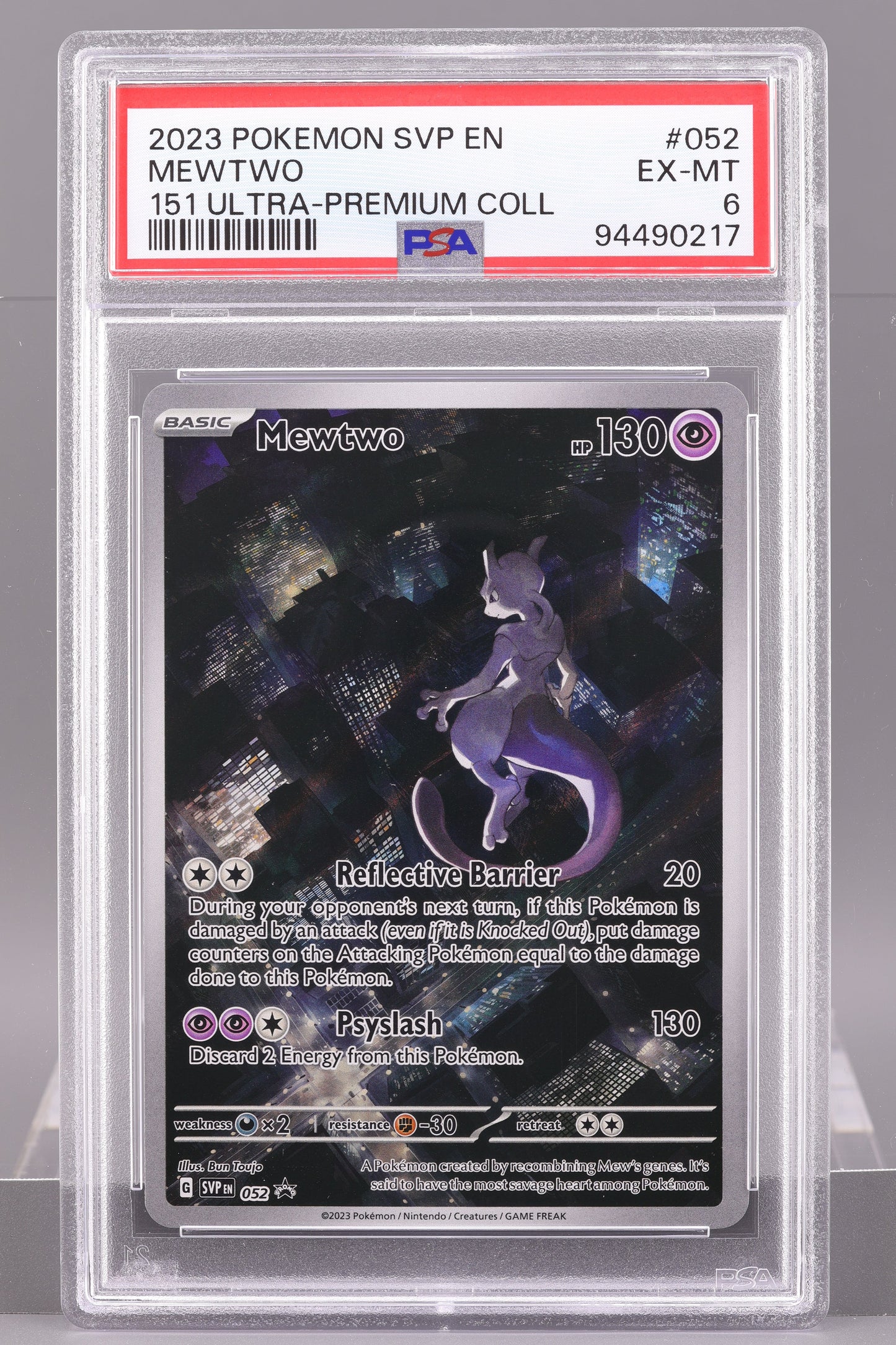 Mewtwo 2023 151 Ultra Premium Collection  #52    PSA 6   Black Star Promo