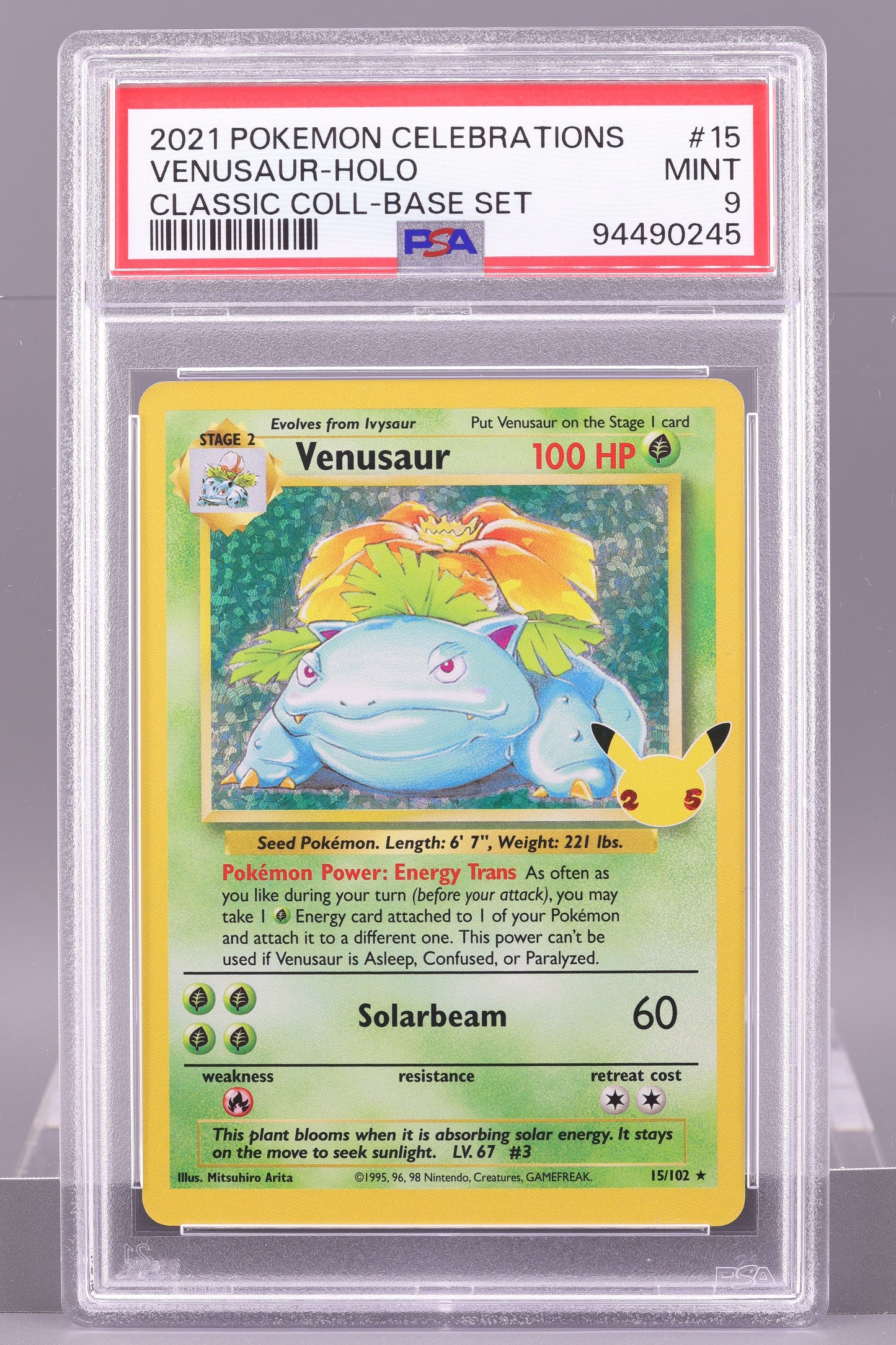 Venusaur 2021 Celebrations  #15    PSA 9