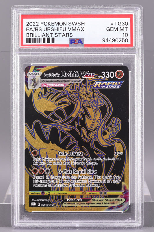 Rapid Strike Urshifu V 2022 Brilliant Stars Sword & Shield #TG30    PSA 10