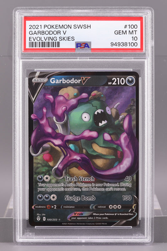 Garbodor V 2021 Evolving Skies  #100    PSA 10
