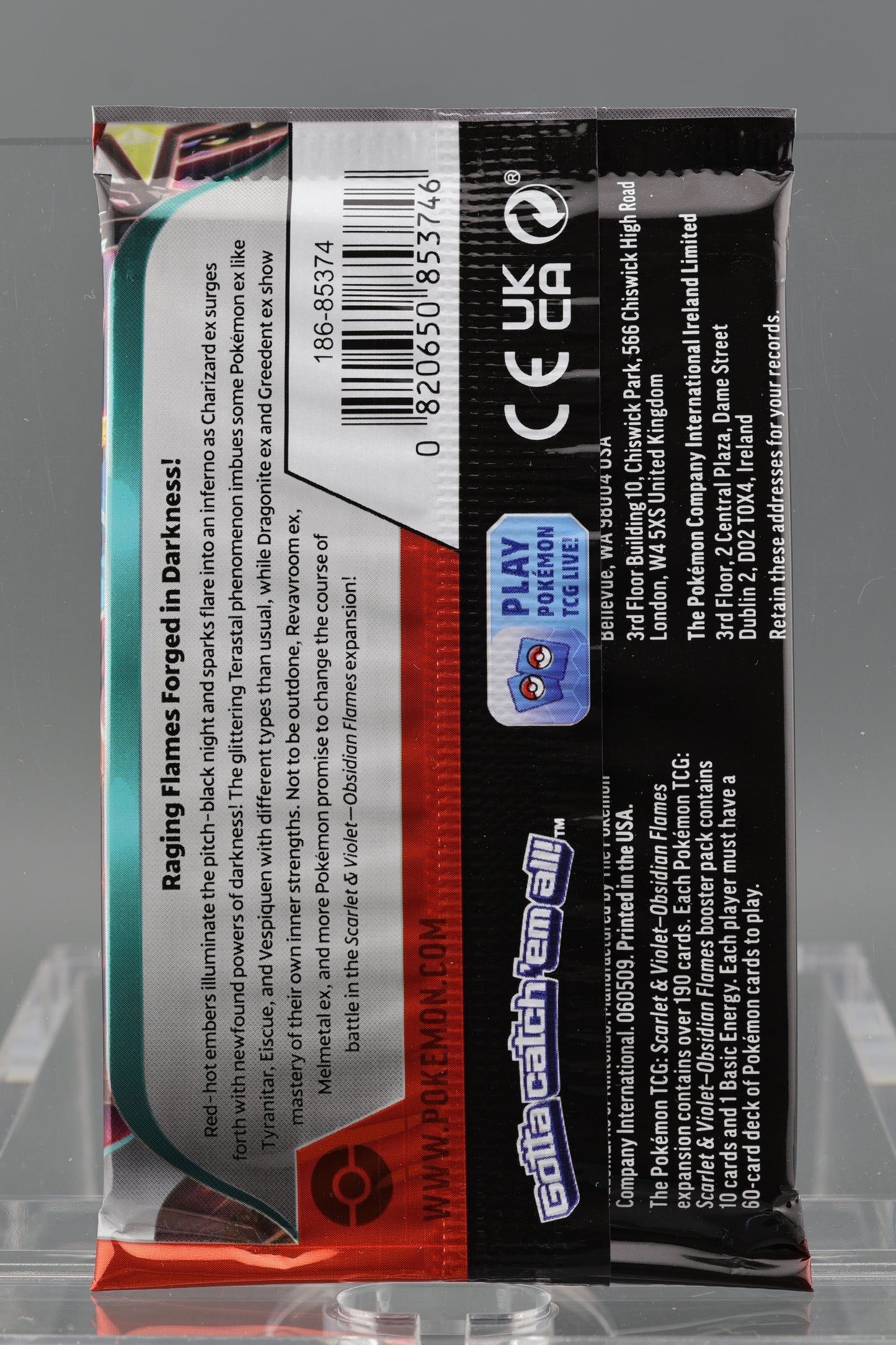 Scarlet & Violet Obsidian Flames 2023 Single Booster Pack