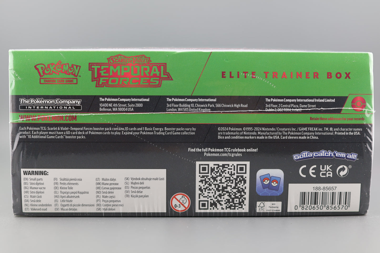 Temporal Forces Elite Trainer Box (Scarlet and Violet) (Styles May Vary)