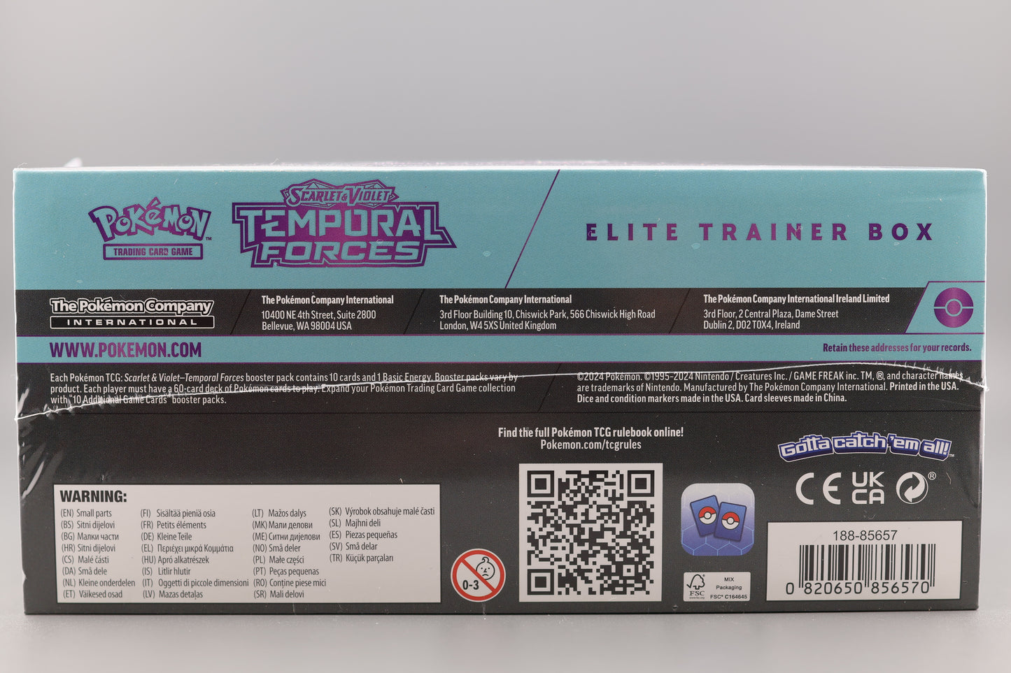 Temporal Forces Elite Trainer Box (Scarlet and Violet) (Styles May Vary)