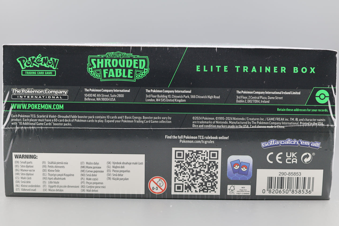 Shrouded Fable Elite Trainer Box (Scarlet and Violet) (Styles May Vary)