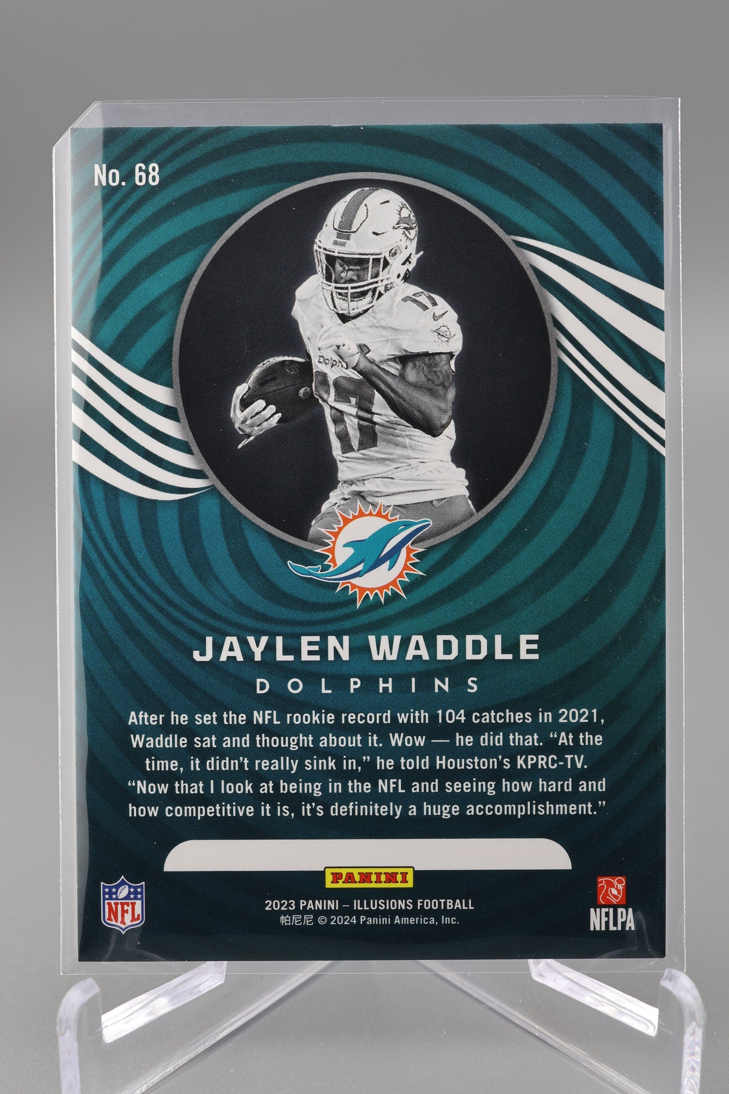Jaylen Waddle 2023 Illusions #68 Miami Dolphins