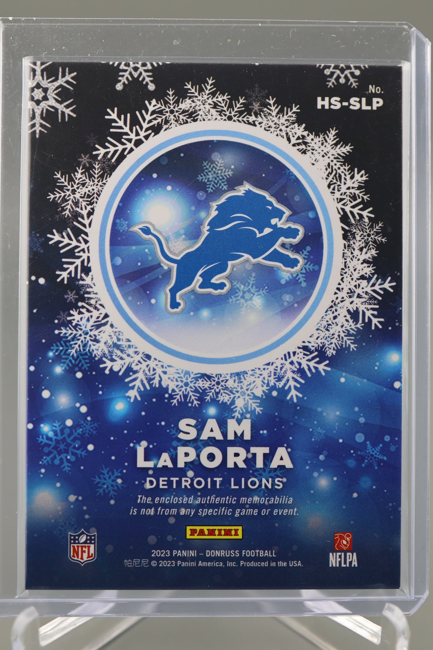 Sam LaPorta 2023 Donruss #HS-SLP Rookie Sweaters RC Rookie Card Detroit Lions