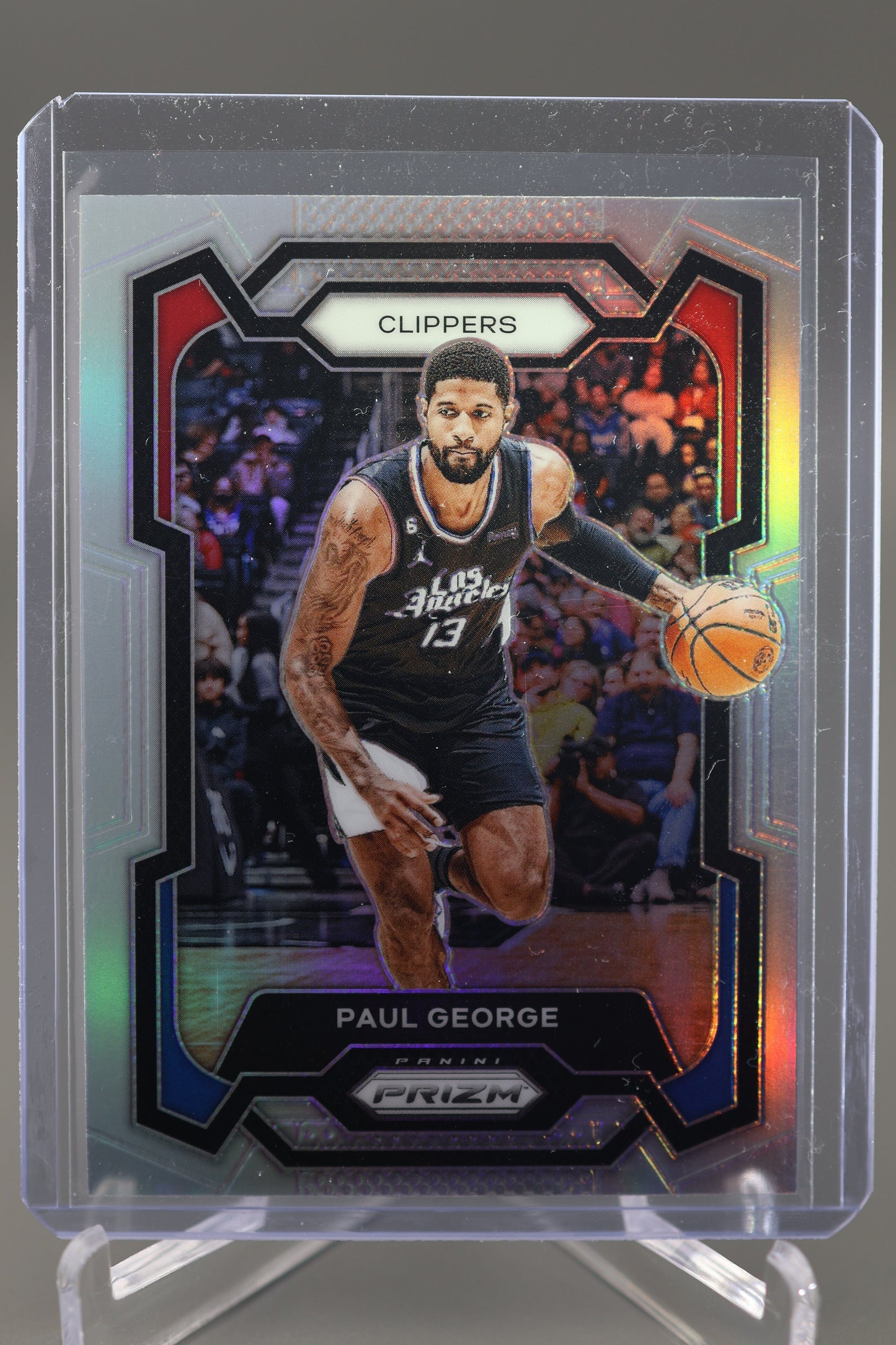 Paul George 2023-24 Prizm #101 Silver Los Angeles Clippers