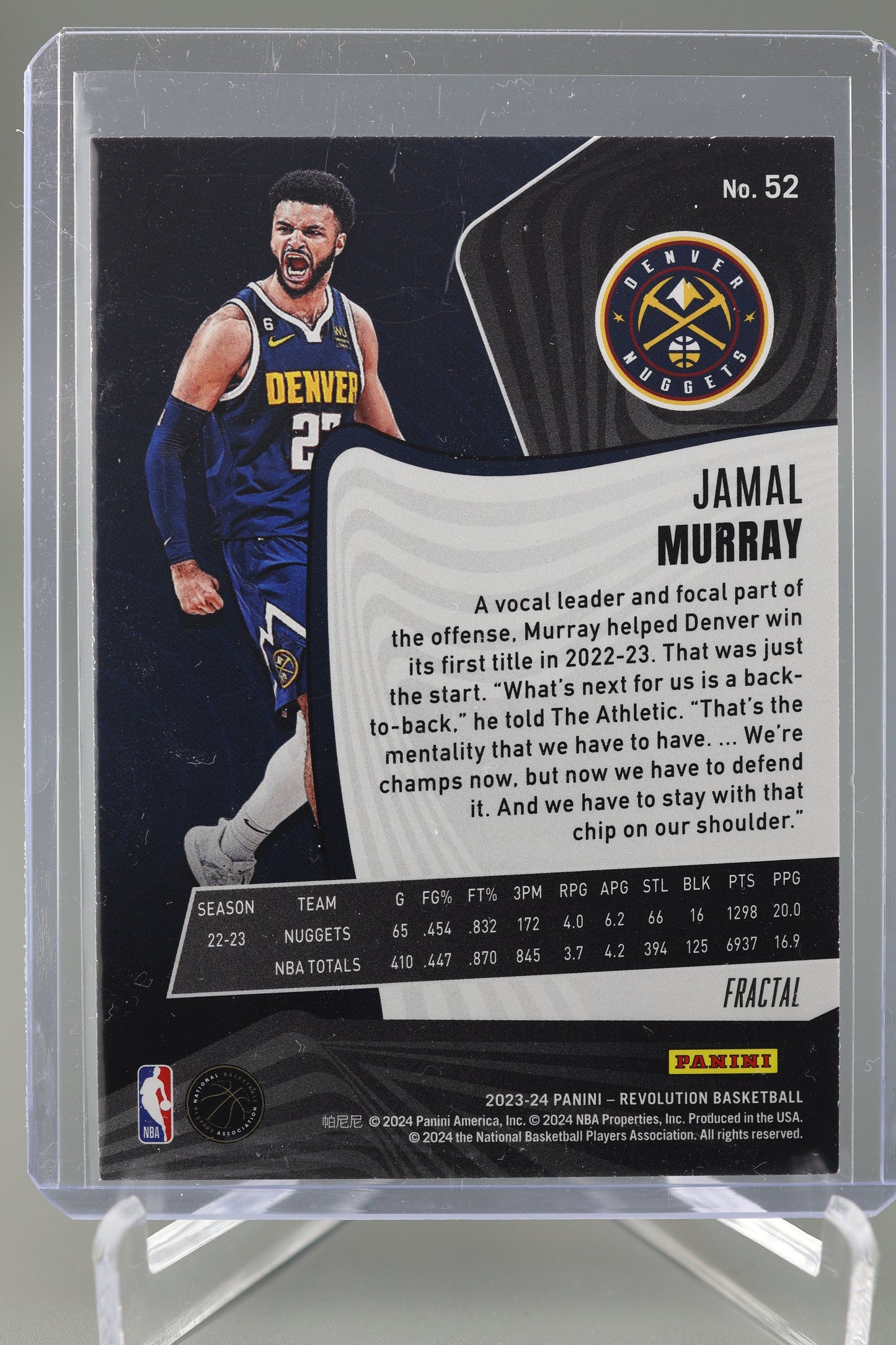 Jamal Murray 2023-24 Revolution #52 Fractal Denver Nuggets