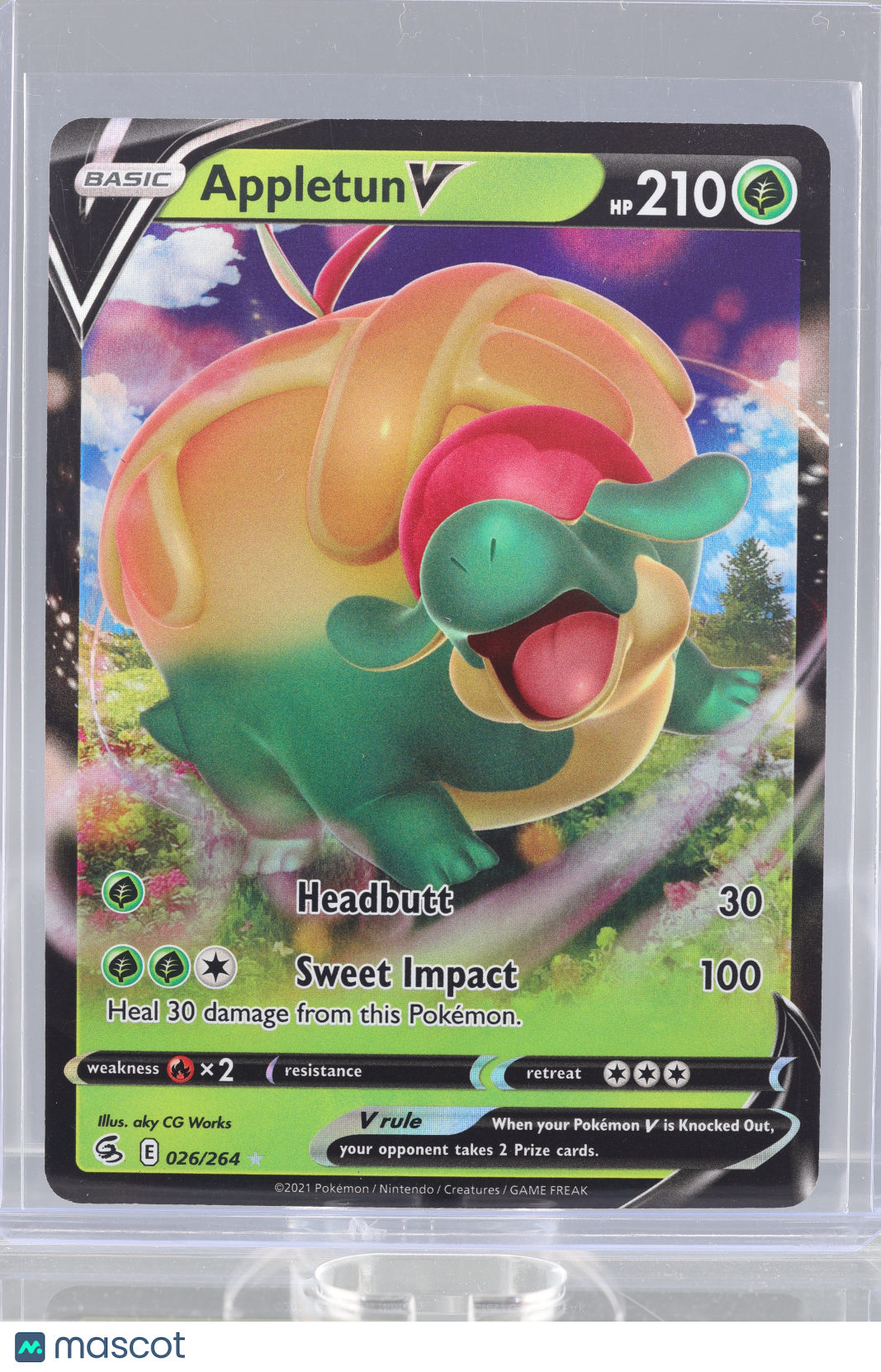 Appletun V 2021 Pokemon TCG Fusion Strike #26