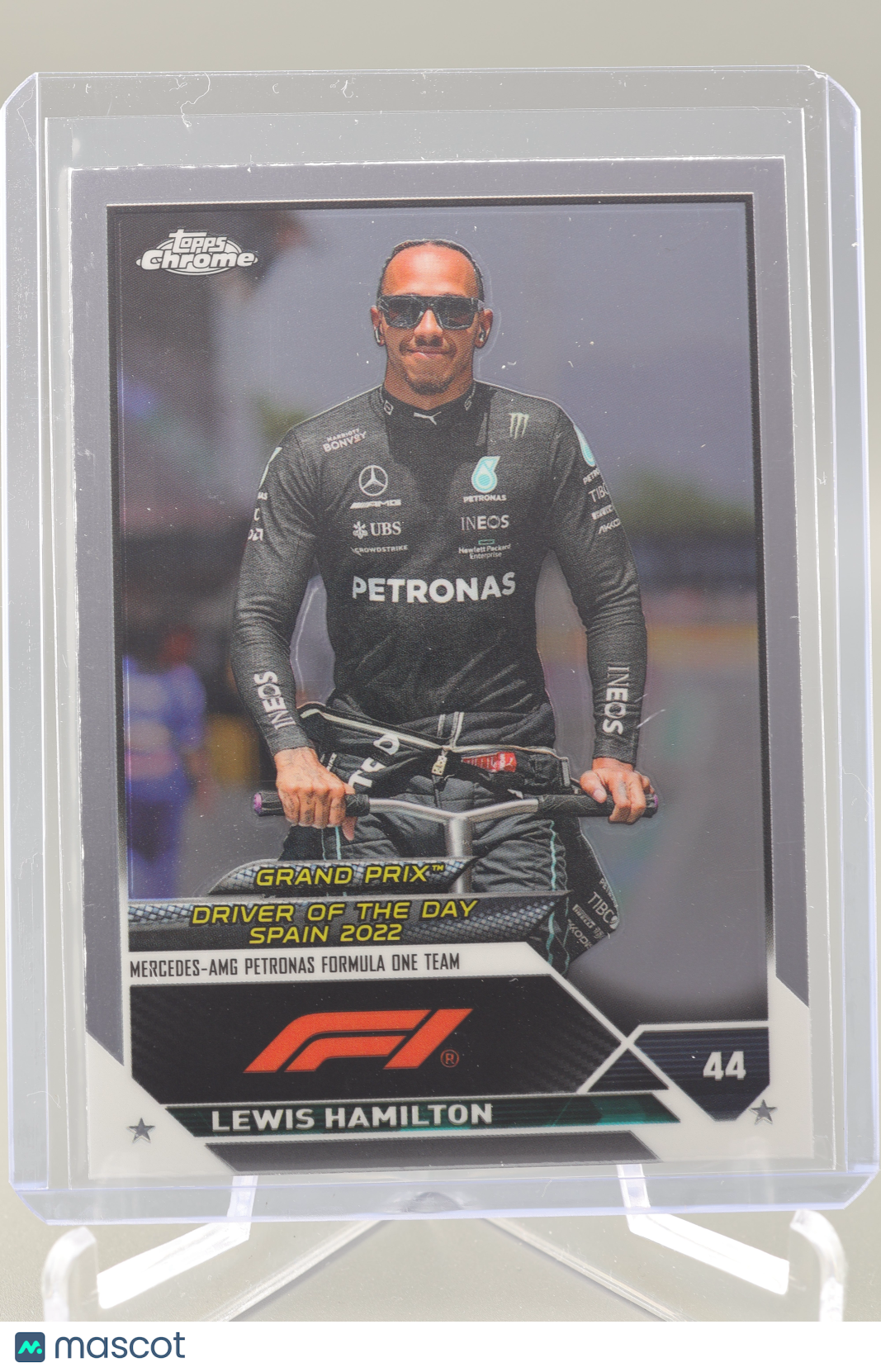 Lewis Hamilton 2023 Topps Chrome Formula 1 #171 Grand Prix DOTD Spain 2022