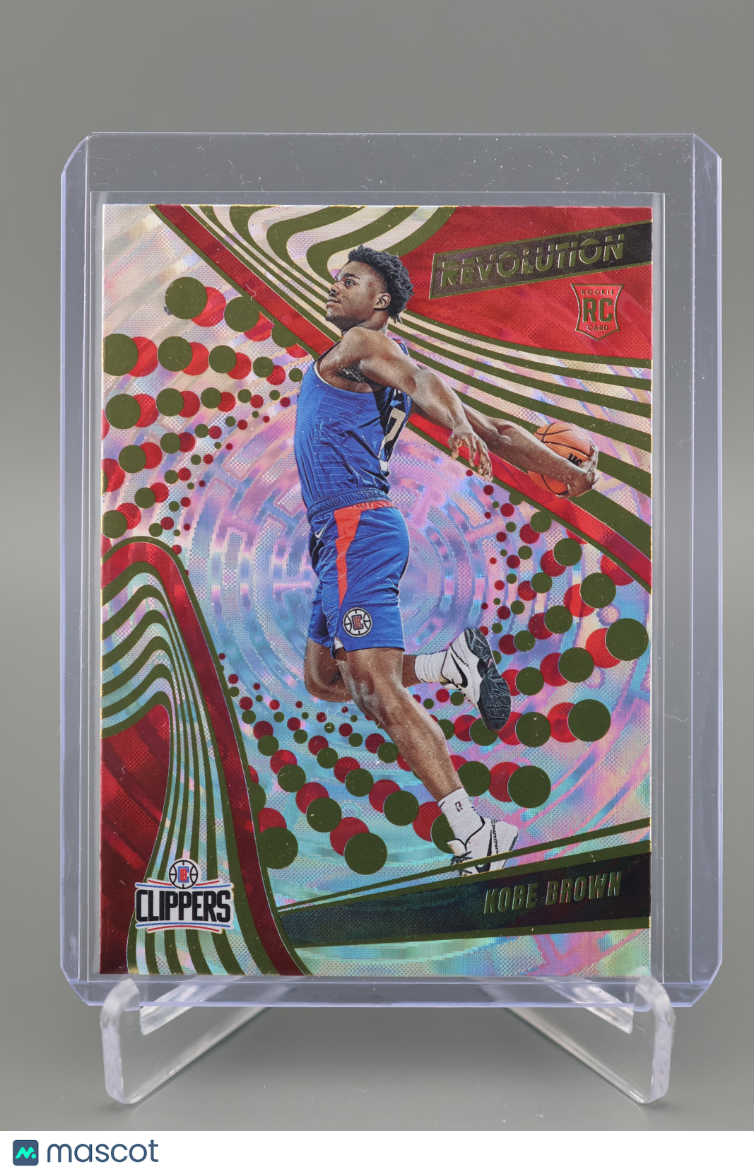 Kobe Brown 2023-24 Revolution #130 Fractal Rookie Card RC Los Angeles Clippers