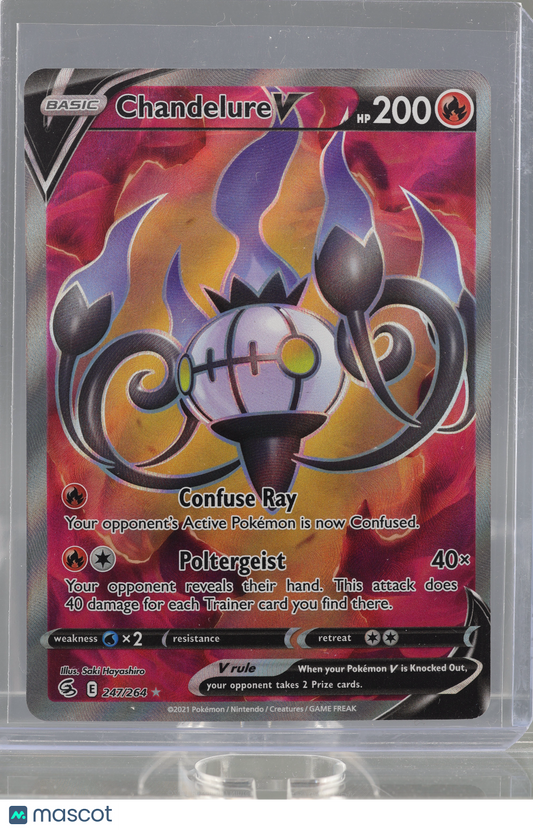 Chandelure V 2021 Pokemon TCG Fusion Strike #247