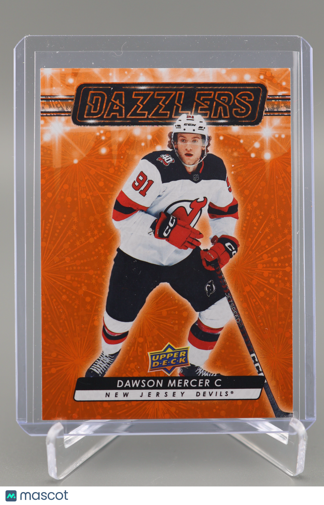 Dawson Mercer 2023-24 Upper Deck Series 2 #DZ72 Dazzlers Orange NJ Devils