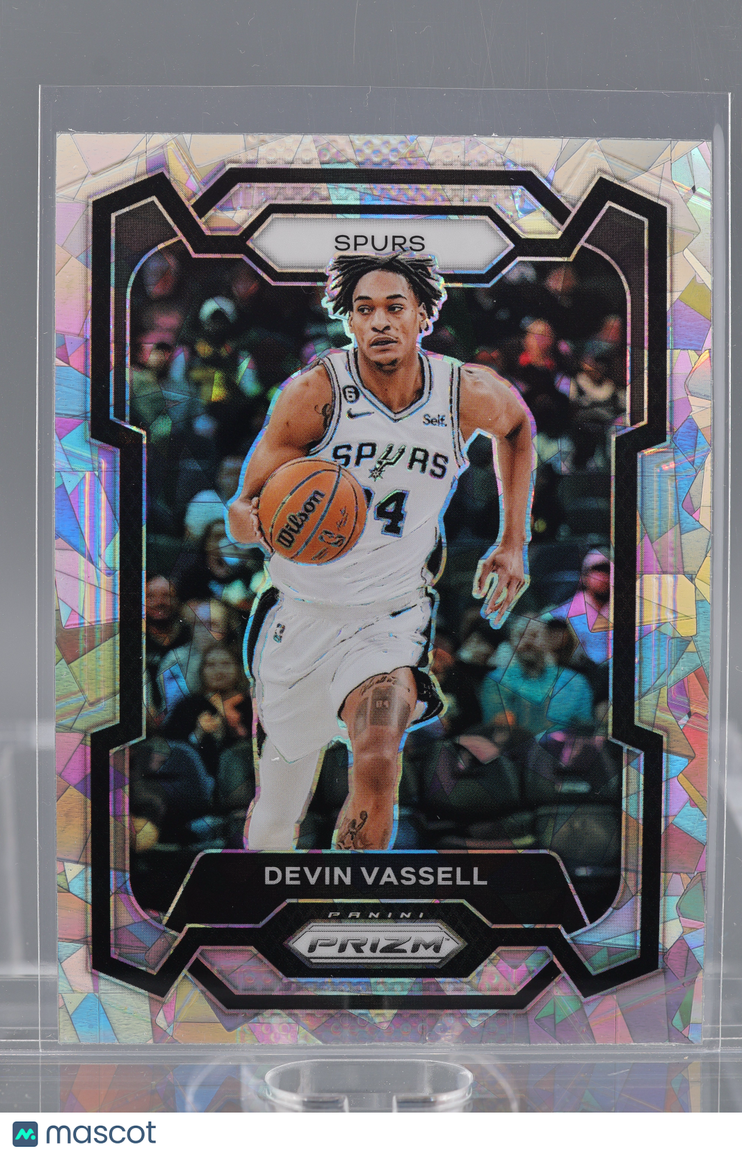 Devin Vassell 2023-24 Panini Prizm Cracked Ice  #95        San Antonio Spurs