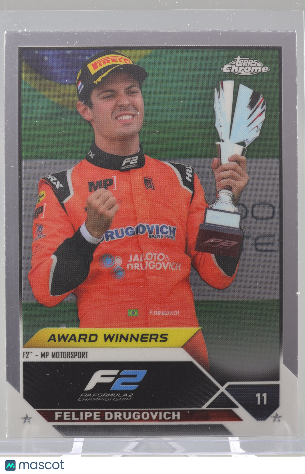 Felipe Drugovich 2023 Topps Chrome Formula 1  #192 AWARD WINNERS