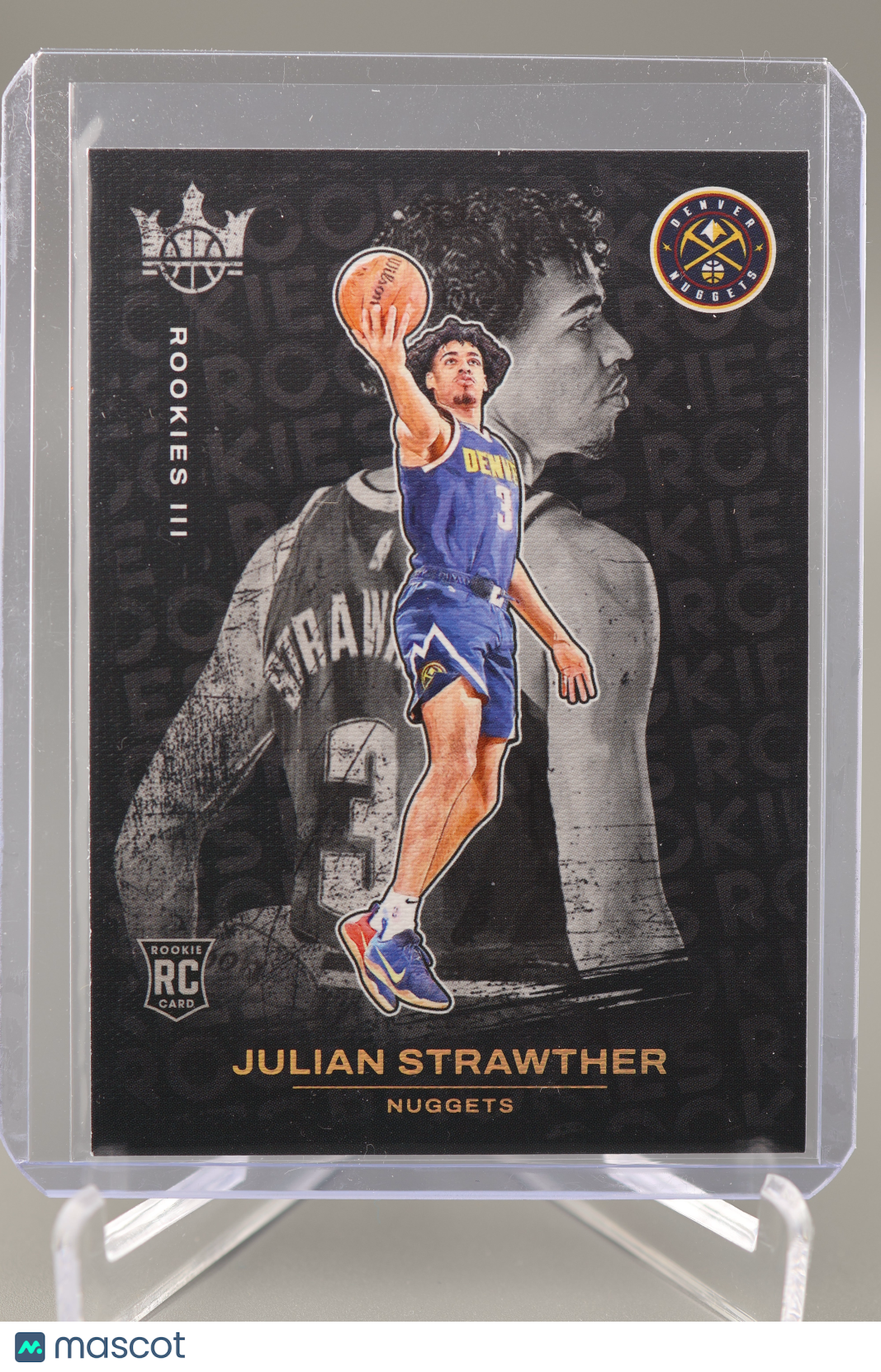 Julian Strawther 2023-24 Court Kings #155 Rookies III RC Rookie Denver Nuggets