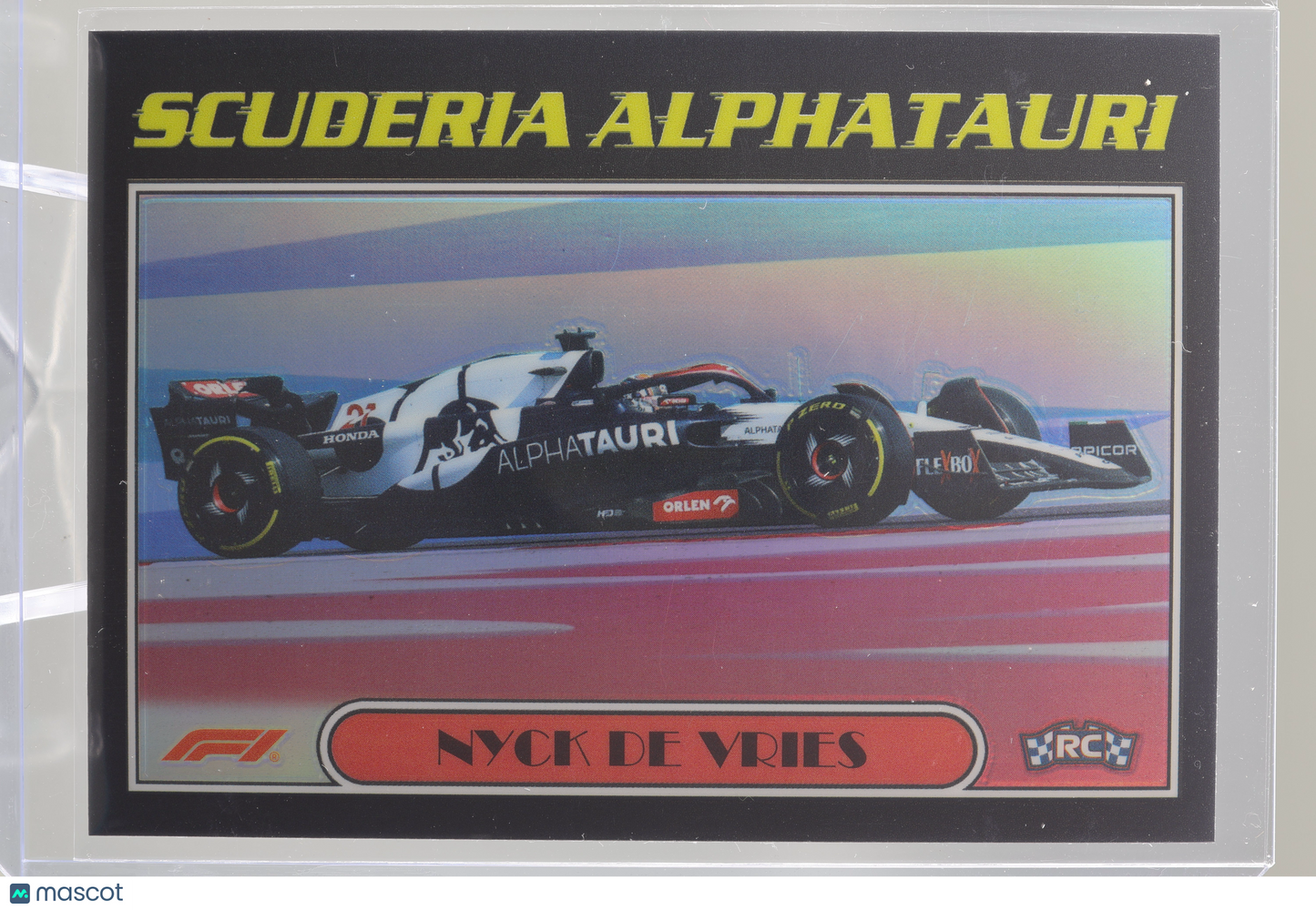 Nyck De Vries 2023 Topps Chrome Formula 1 #AU77-NDV RC Scuderia AlphaTauri