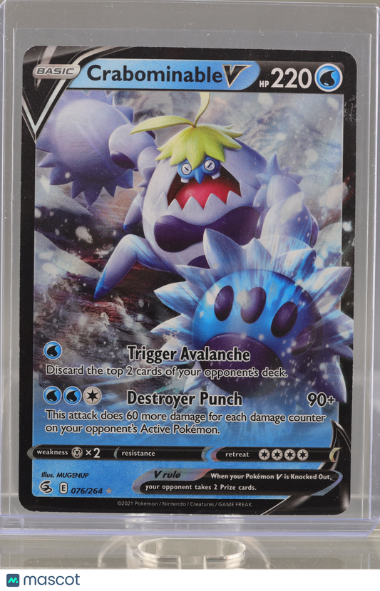 Crabominable V 2021 Pokemon TCG Fusion Strike #76