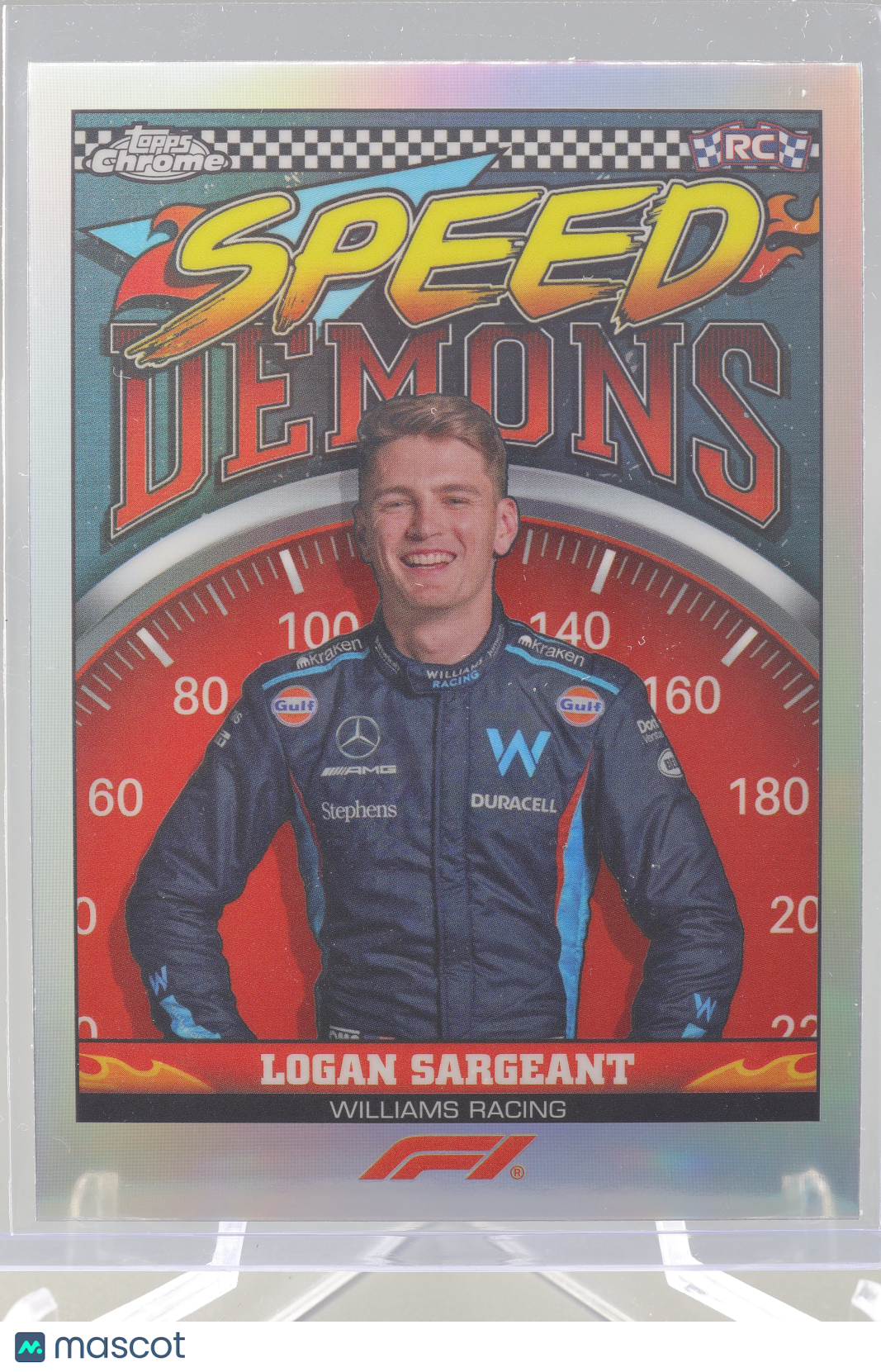 Logan Sargeant 2023 Topps Chrome Formula 1 #SD-LS Speed Demons RC Williams