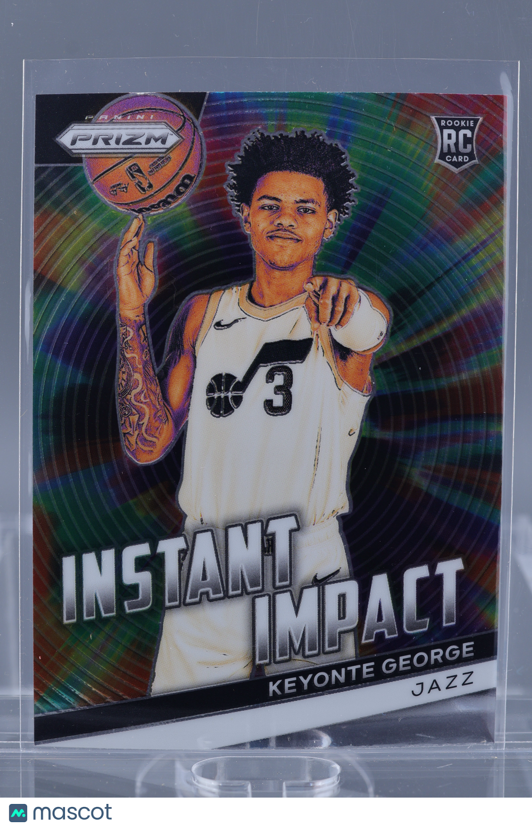 Keyonte George 2023-24 Panini Prizm Instant Impact #3 Rookie Card RC Utah Jazz