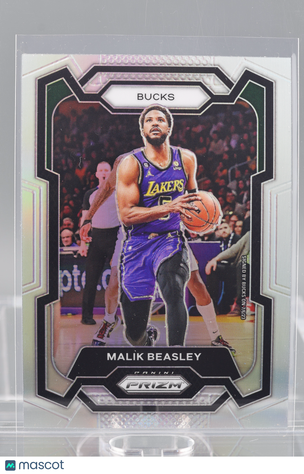 Malik Beasley 2023-24 Panini Prizm Silver  #237        Milwaukee Bucks