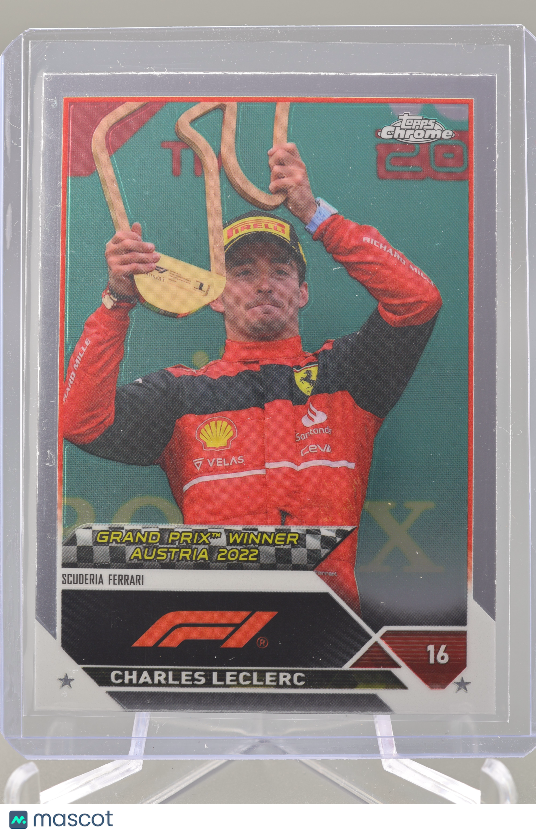 Charles Leclerc 2023 Topps Chrome Formula 1 #154 Grand Prix Winner Austria 2022