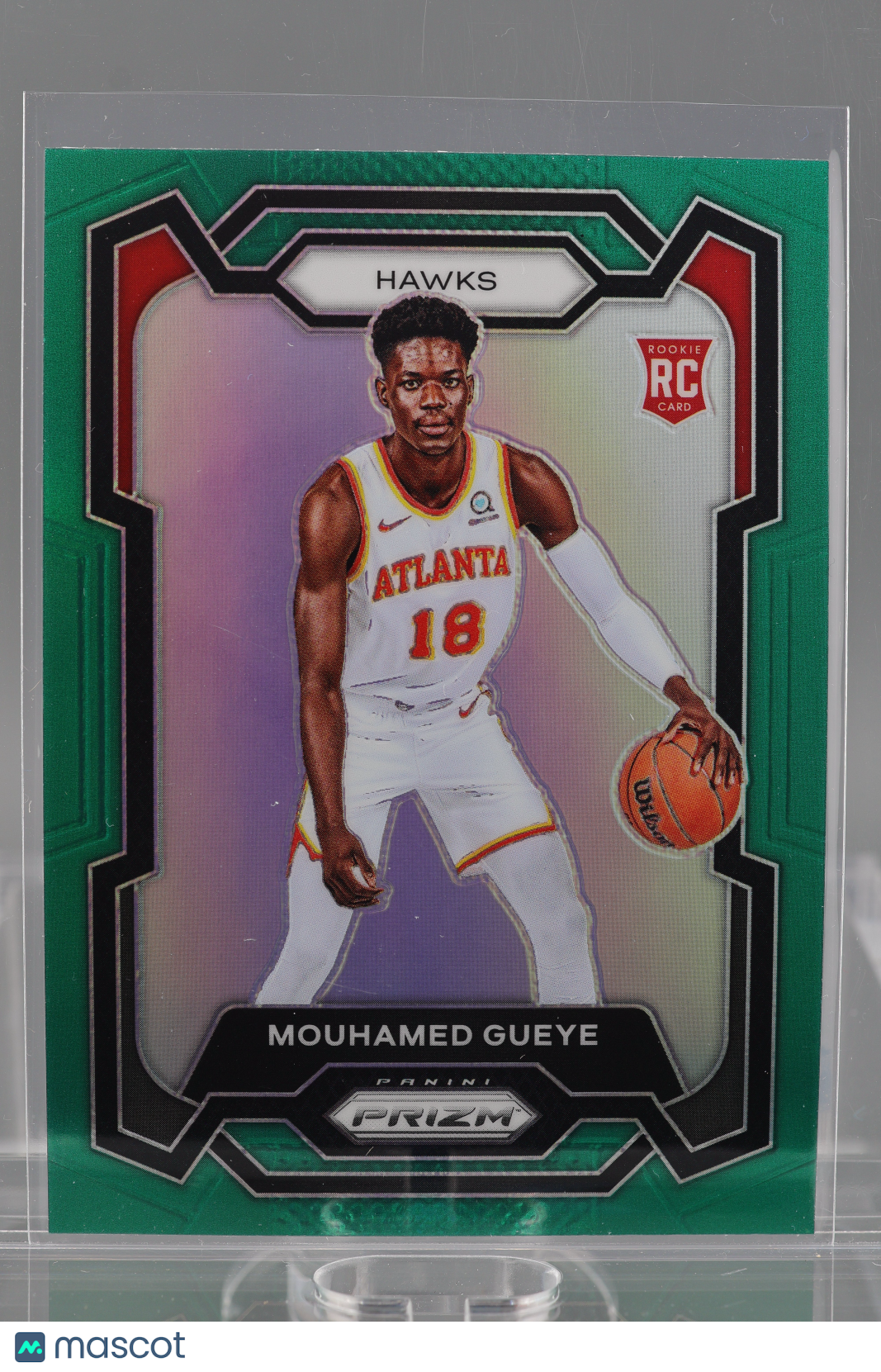Mouhamed Gueye 2023-24 Panini Prizm Green #157 Rookie Card RC Atlanta Hawks