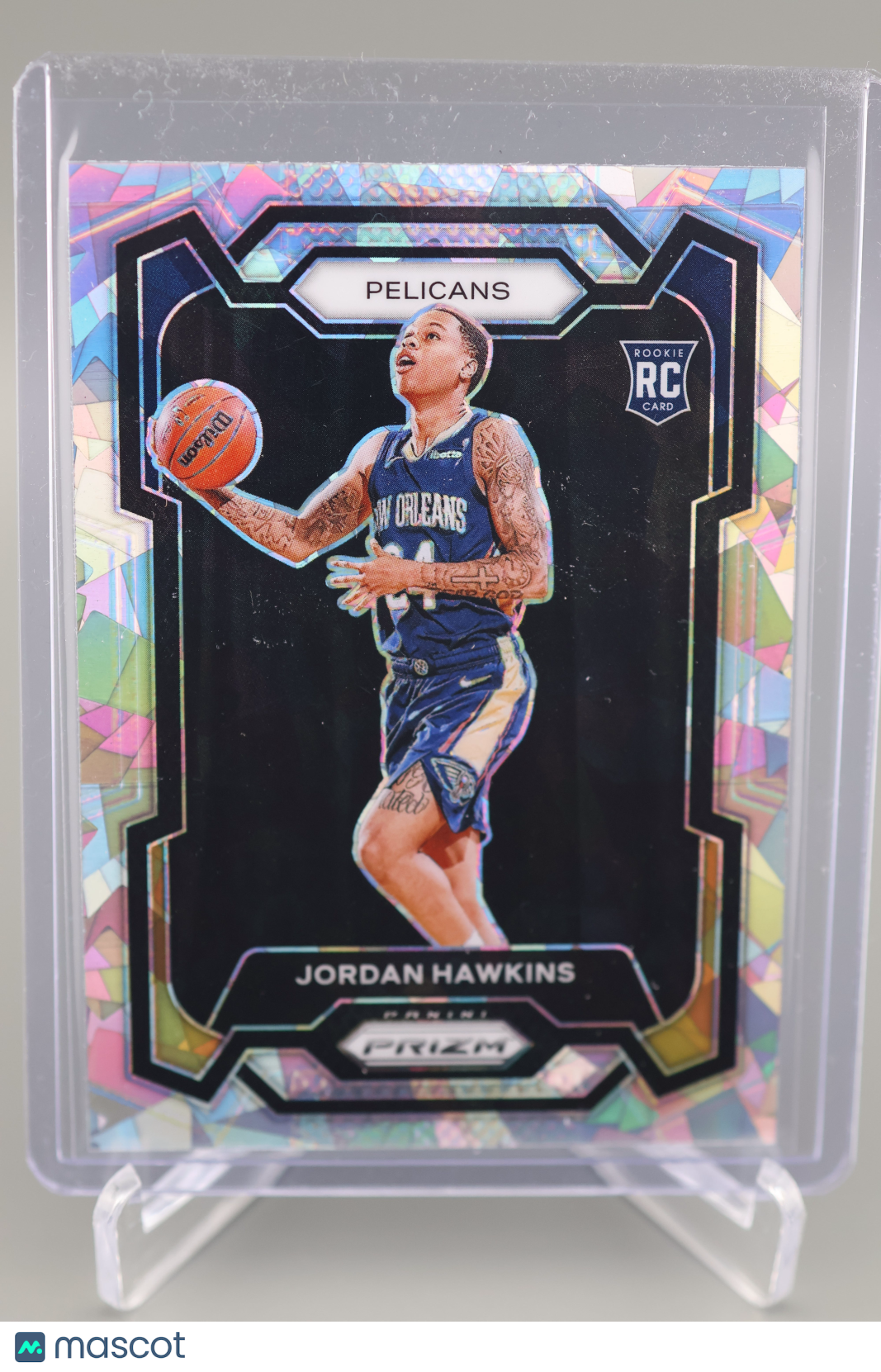 Jordan Hawkins 2023-24 Prizm #130 Ice Prizm RC New Orleans Pelicans