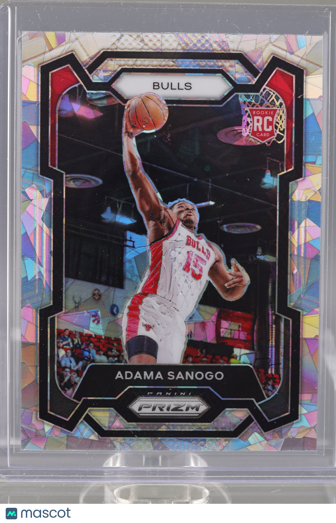 Adama Sanogo 2024 Panini Prizm #286 Cracked Ice Rookie Chicago Bulls