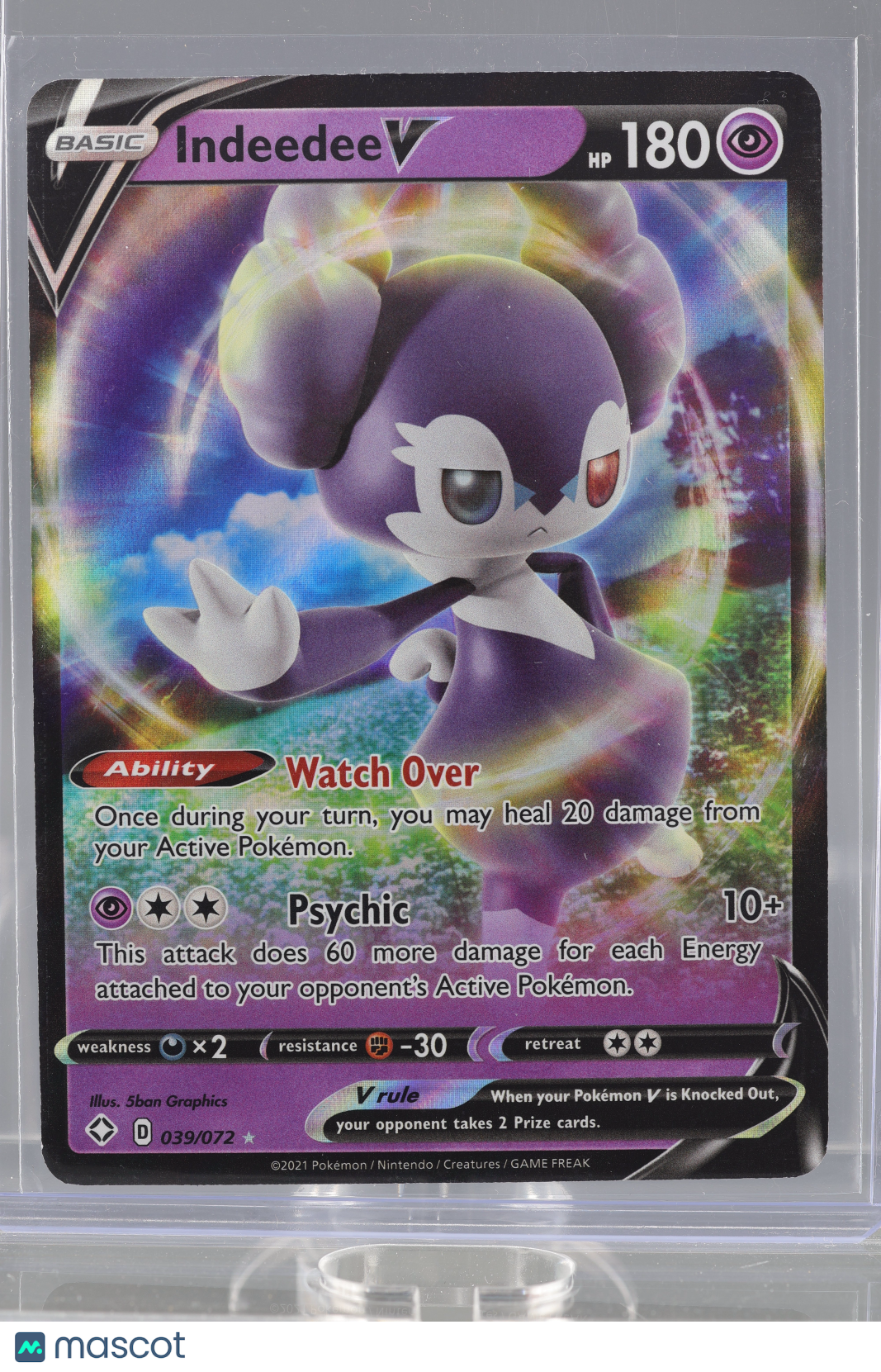 Indeedee V 2021 Pokemon TCG  Shining Fates #39